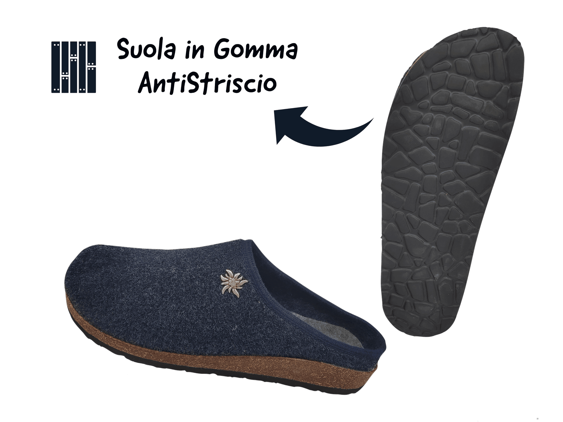 Gextop Originali Ciabatte Uomo Tirolesi per Casa Pantofole Invernali Slip On in Pantofole Primo Calzature - Venezia, commercioVirtuoso.it