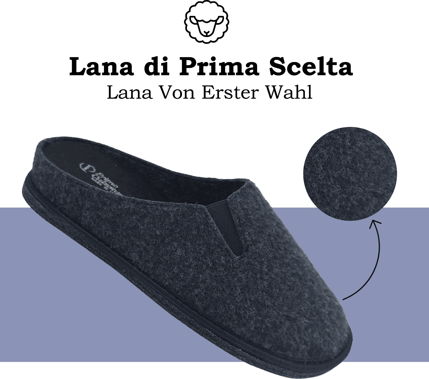 Primo Calzature Ottime Pantofole Chiuse da Uomo, Ciabatte Invernali per Casa, Soletta in Memory Foam, Plantare Estraibile, 100% Made in Italy in Pantofole Primo Calzature - Venezia, commercioVirtuoso.it