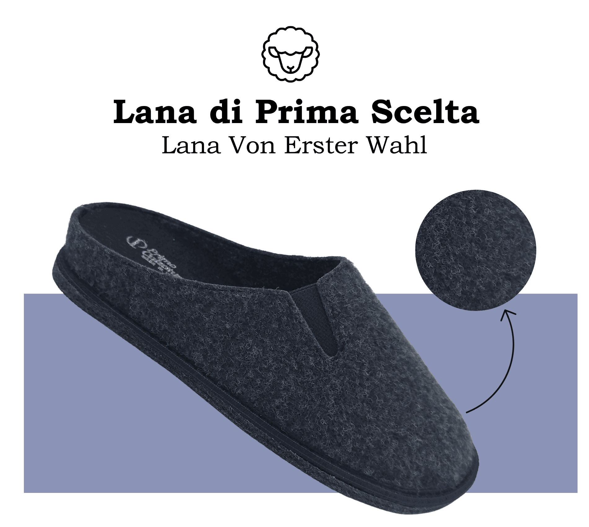 Primo Calzature Ottime Pantofole Chiuse da Uomo, Ciabatte Invernali per Casa, Soletta in Memory Foam, Plantare Estraibile, 100% Made in Italy in Pantofole Primo Calzature - Venezia, commercioVirtuoso.it