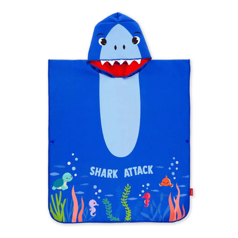 Legami Poncho asciugamano per bambini - shark