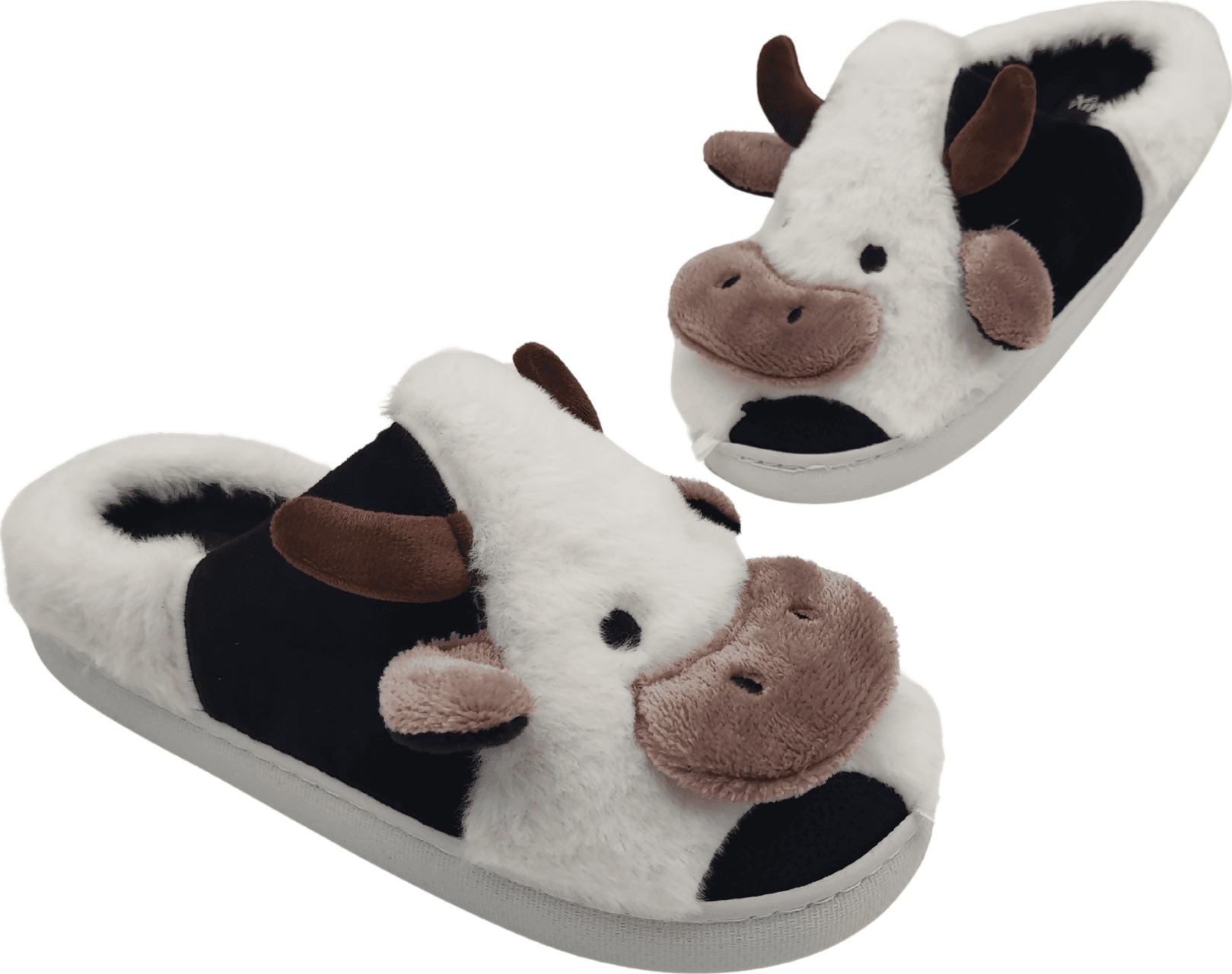 Ciabatte Animali da Donna, Pantofole Invernali Calde e Pelose, Morbide e Simpatiche Babbucce a Mucca
