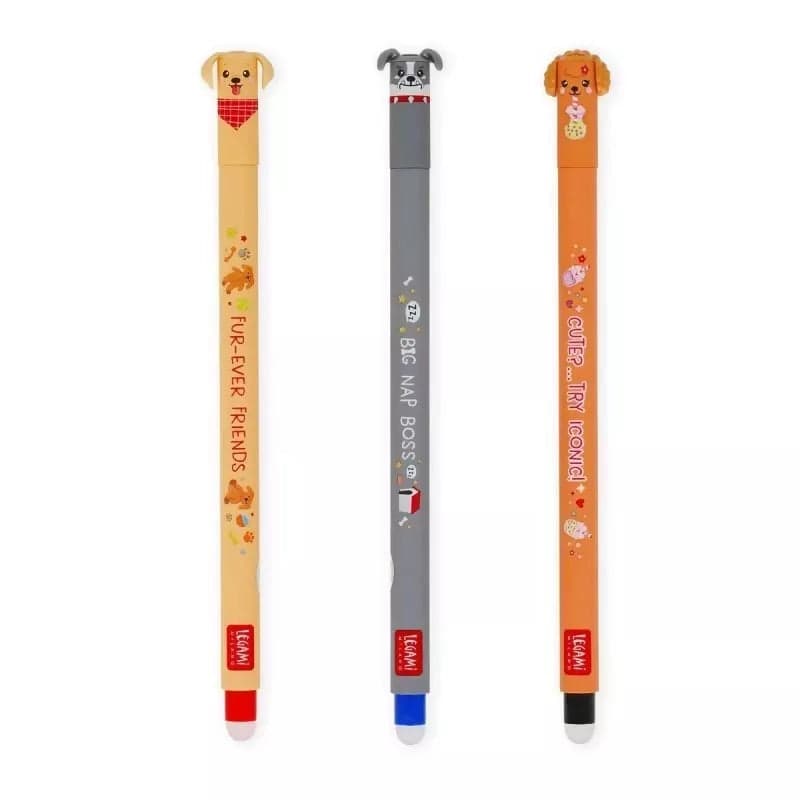 Legami Milano Set di 3 Penne Cancellabili - Erasable Pen - Fur-ever Friends in Astucci Cartoleria Deja Vu - Crotone, commercioVirtuoso.it