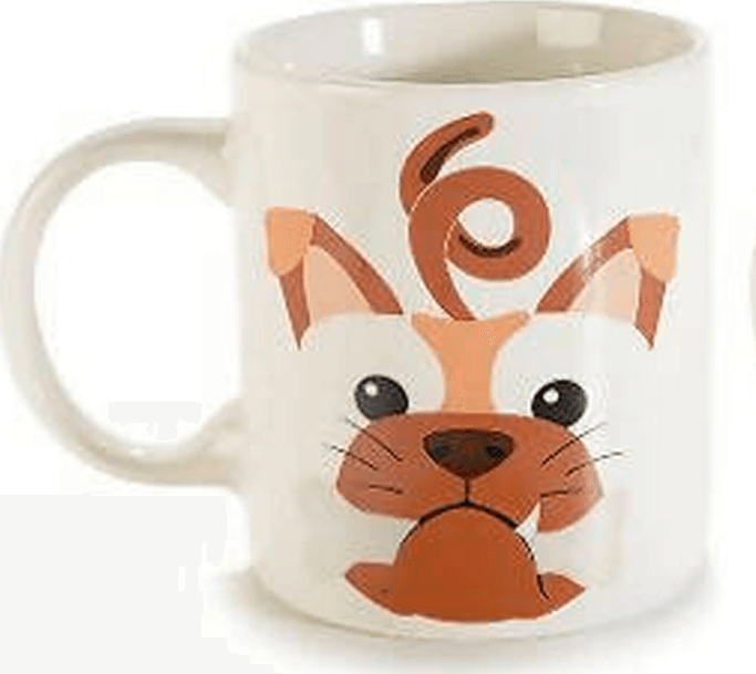 Tazza Mug In Porcellana Per Bambini "musetti" Design