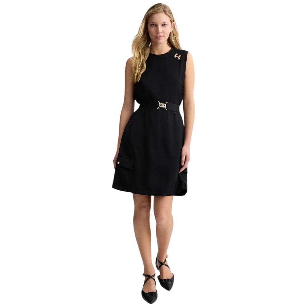 Liu Jo abito corto nero con cintura TA5139TS923 22222 Vestiti Liu Jo