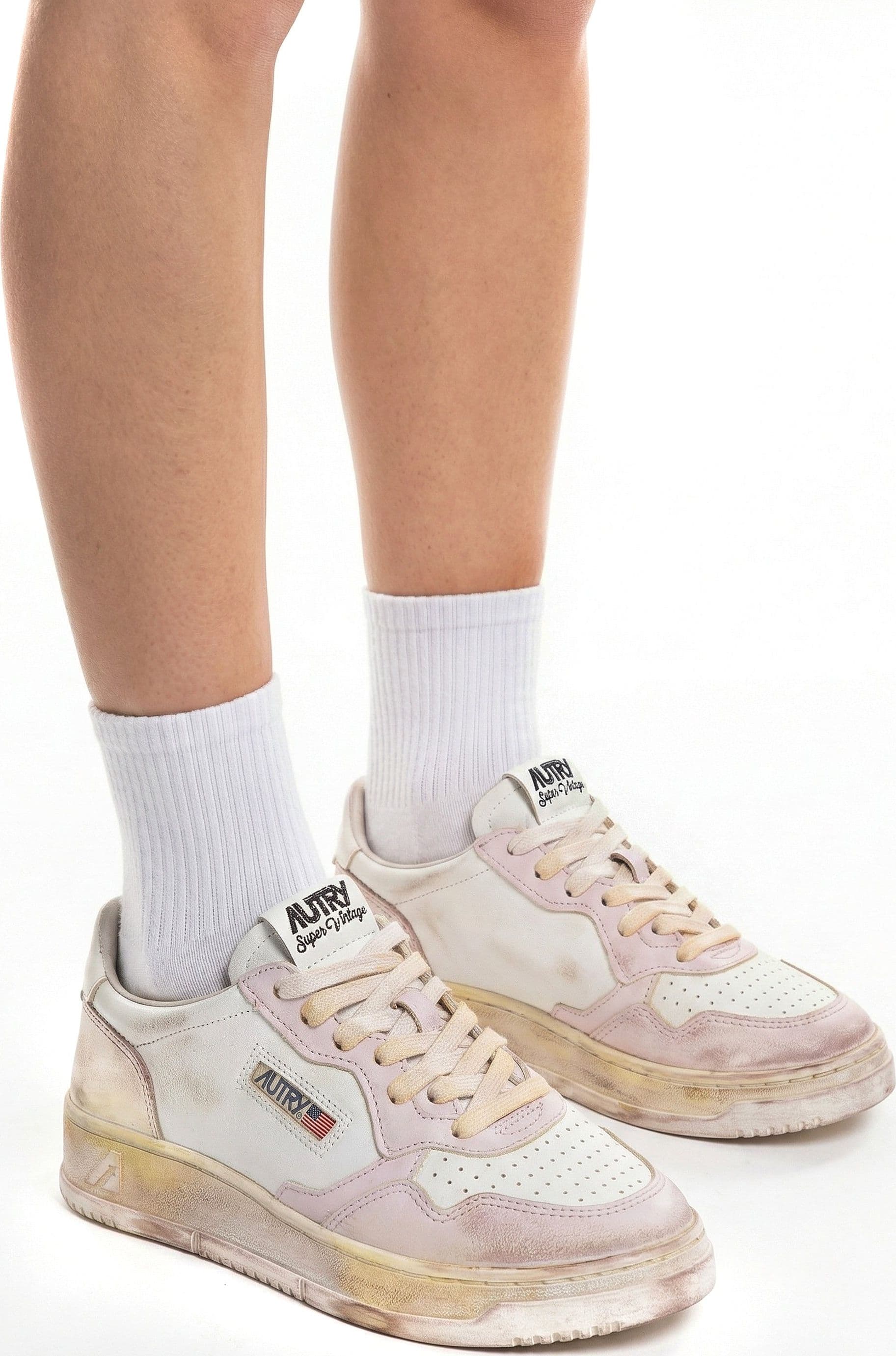 AUTRY Autry - Sneakers - 470541 - Bianco/Rosa da donna in Sneaker casual Drestige - Casamassima, commercioVirtuoso.it