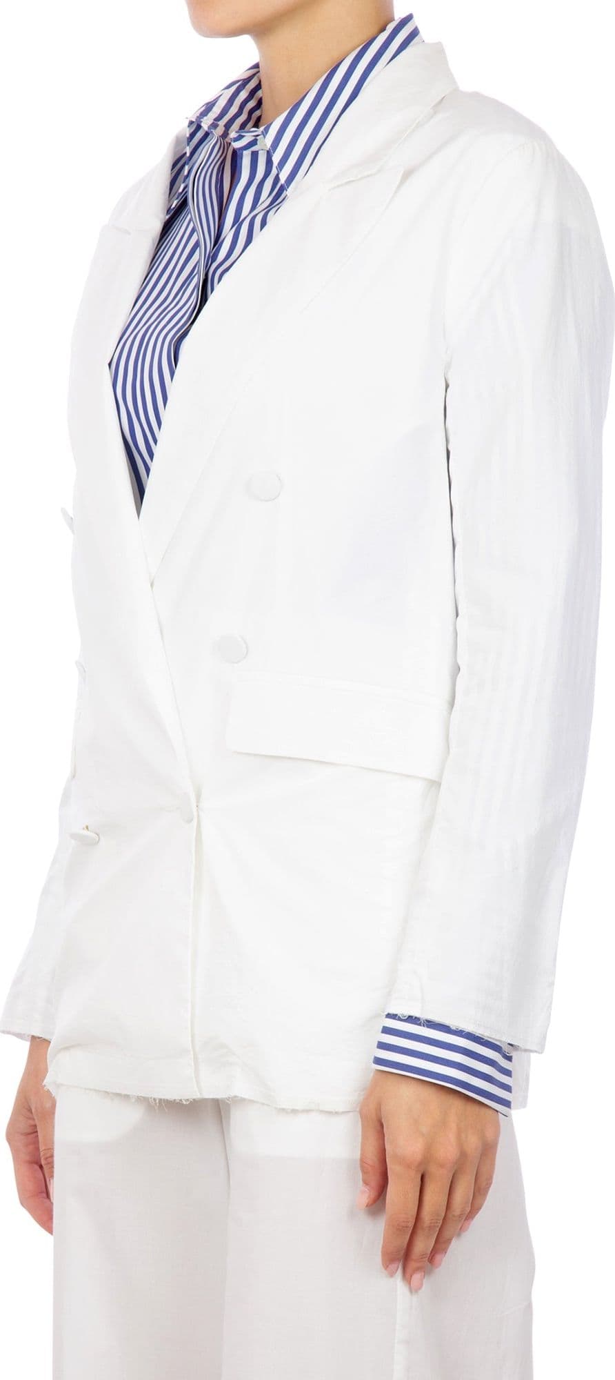 JUCCA Jucca - Giacca - 411605 - Bianco da donna in Giacche da abito e blazer Drestige - Casamassima, commercioVirtuoso.it