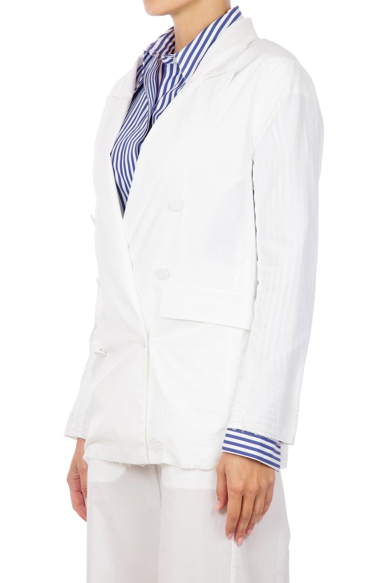 JUCCA Jucca - Giacca - 411605 - Bianco da donna in Giacche da abito e blazer Drestige - Casamassima, commercioVirtuoso.it