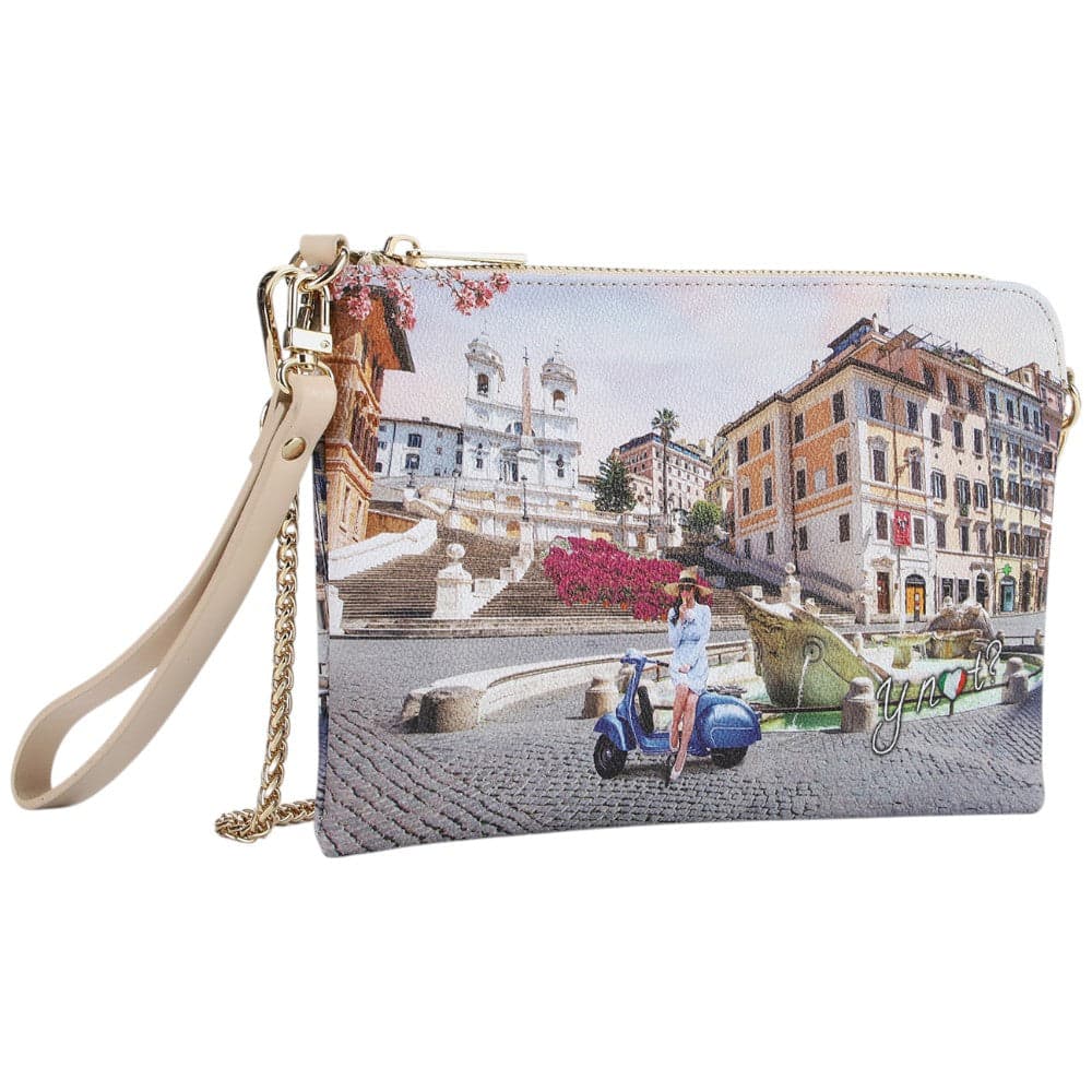 YNot clutch tracolla piatta stampa Vacanza Romana YES384S5 Borse YNot