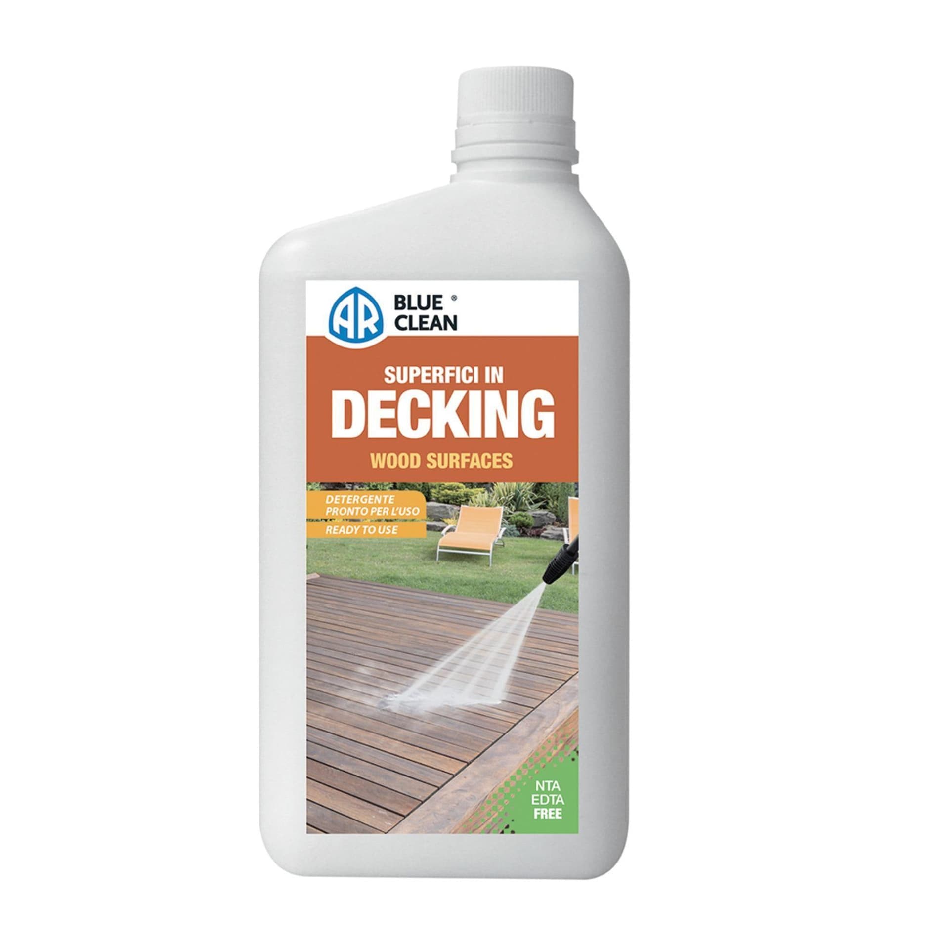 Detergente per Decking 1L, Per Pavimenti in Legno sia Trattato che Naturale