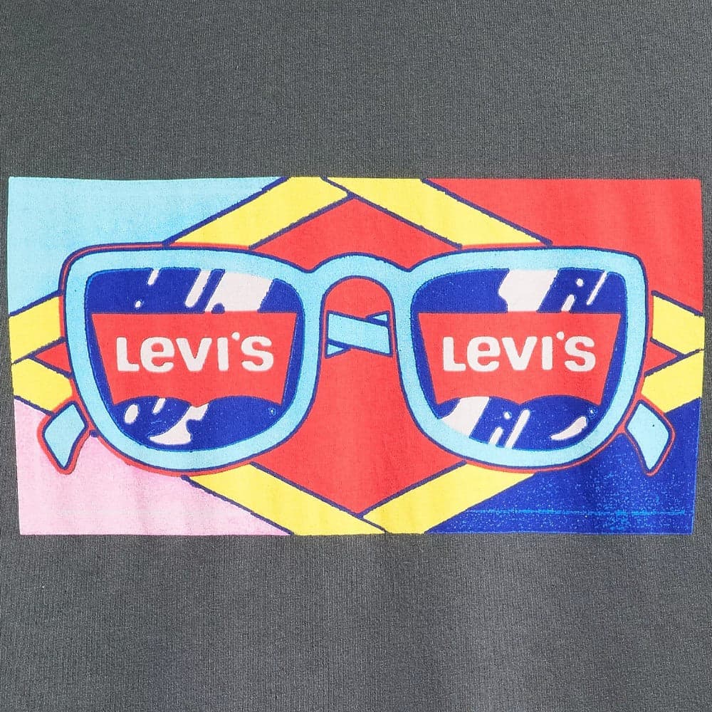 Levi's t-shirt nera con stampa 22491 1566 T-shirt LEVI'S