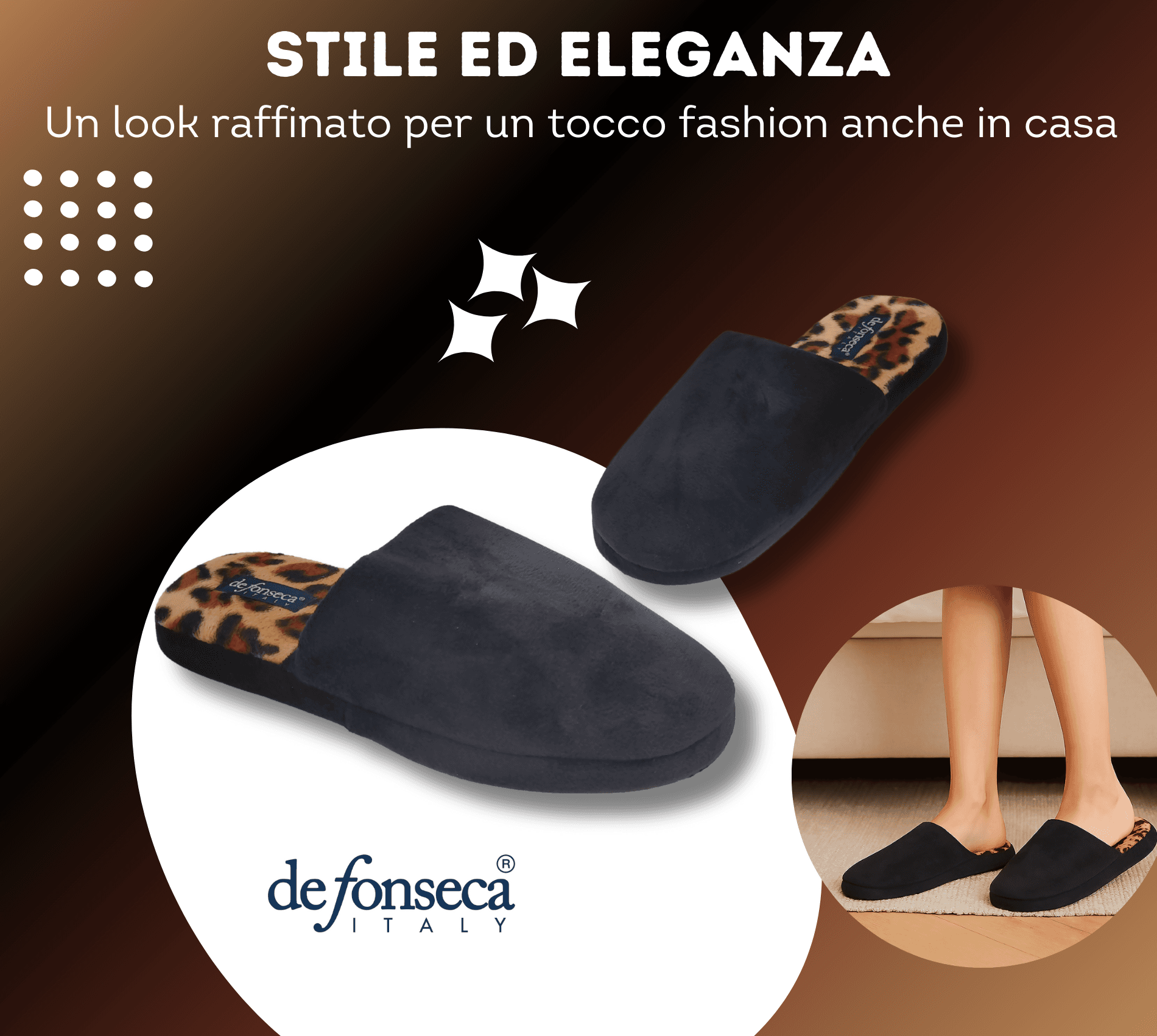 de fonseca Ciabatte Donna Invernali da Casa, Pantofole Calde e Pelose, Pantofola Animalier Leopardata in Ciabatte moda Primo Calzature - Venezia, commercioVirtuoso.it
