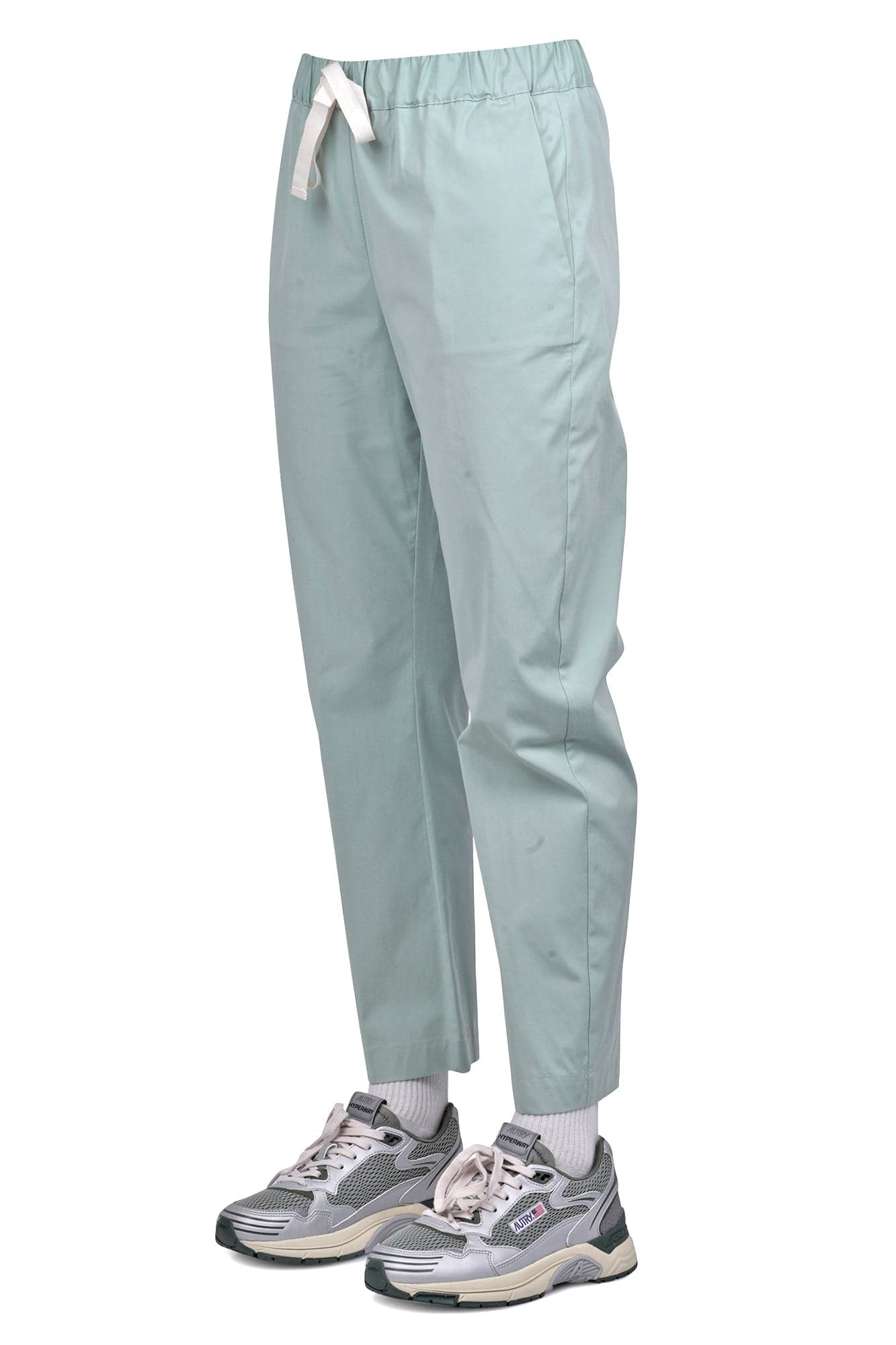 Semi-Couture Semi Couture - Pantalone - 470948 - Verde acqua da donna in Pantaloni Drestige - Casamassima, commercioVirtuoso.it