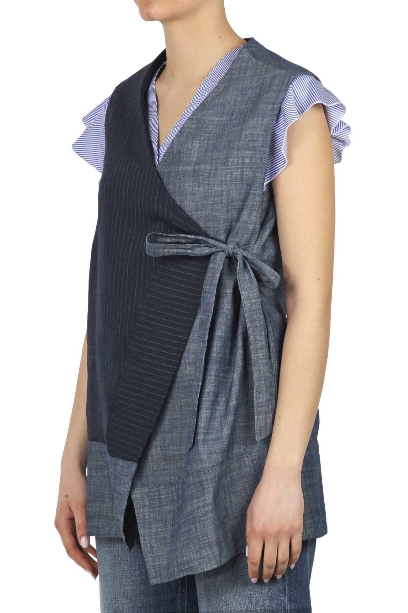 ALESSIA SANTI Alessia Santi - Gilet - 450154 - Denim da donna in Gilet Drestige - Casamassima, commercioVirtuoso.it