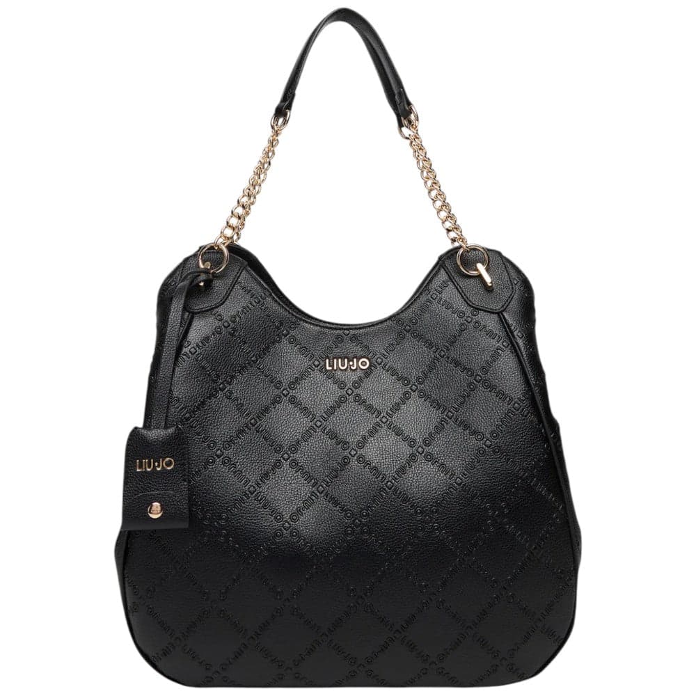 Liu Jo borsa satchel nera grande AF5054E0538-22222