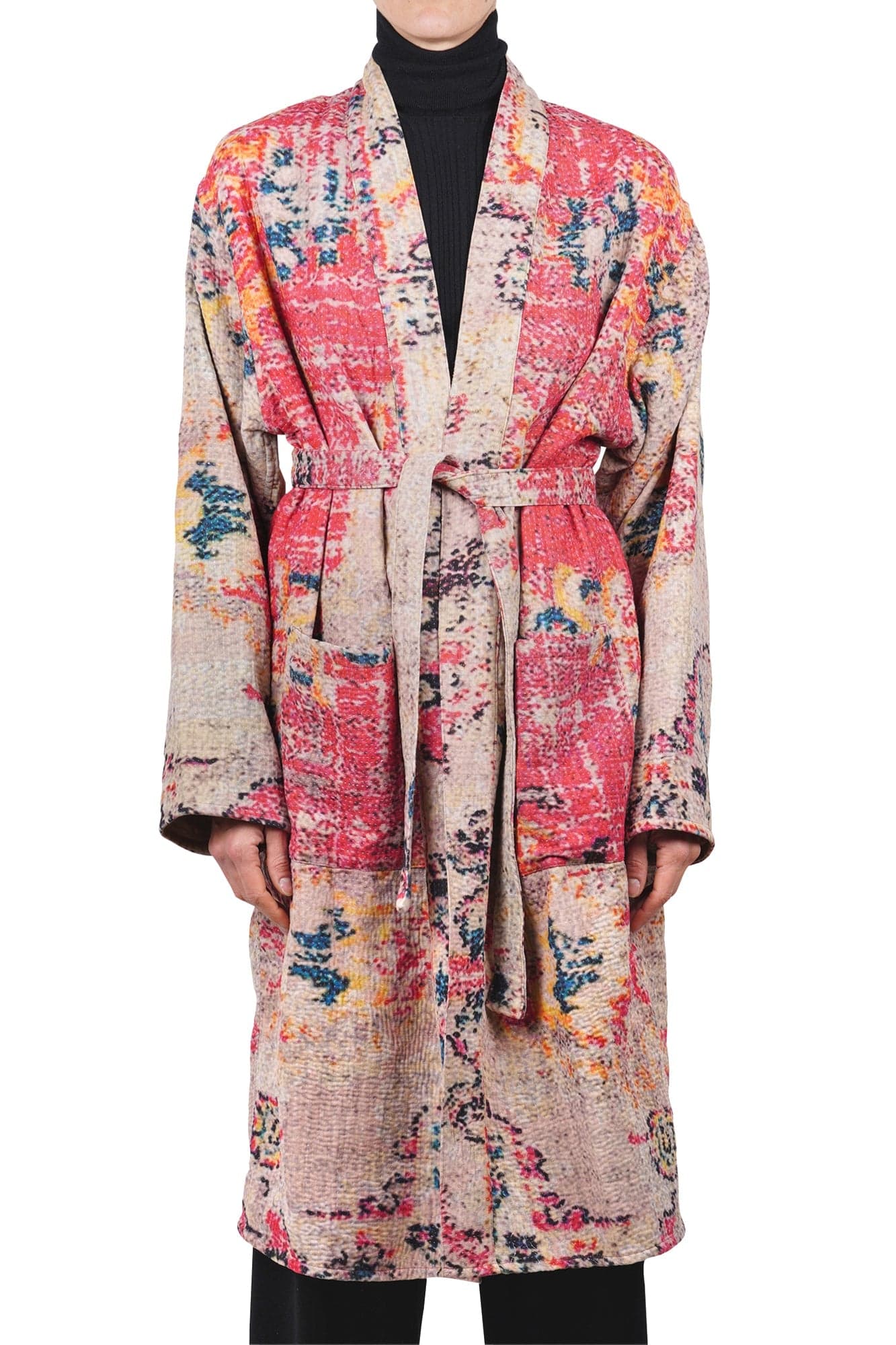 LA FEMME BLANCHE La Femme Blanche - Kimono - 470163 - Grigio/Rosa da donna in Accappatoi e vestaglie Drestige - Casamassima, commercioVirtuoso.it