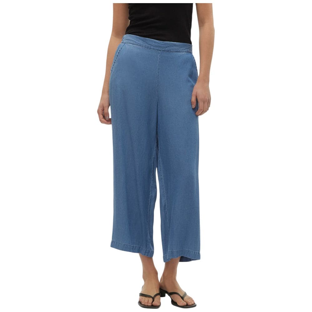 Vero Moda pantaloni in tencel blu Bree 10304861 Pantaloni Vero Moda
