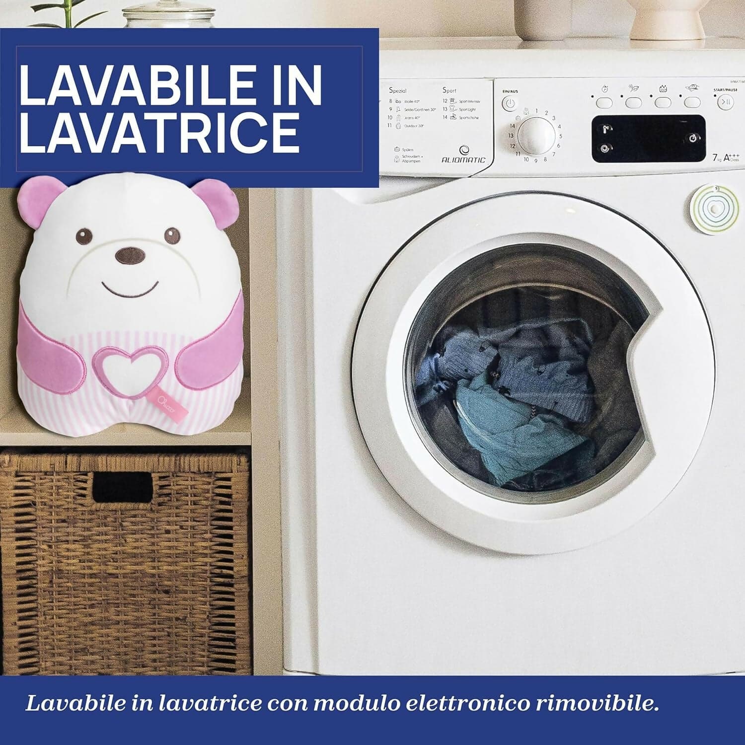 CHICCO Peluche Orsetto Sweet Heart - Tenero Orsetto - Morbido Peluche Elettronico per Bambini, Imbottitura Morbida, 20 Minuti di Musica Rilassante e Meditativa, Luce Soffusa, Lavabile in Lavatrice, 0 Mesi +, Rosa in Giochi musicali Sanitaria Gioia del Bimbo - Villa San Giovanni, commercioVirtuoso.it