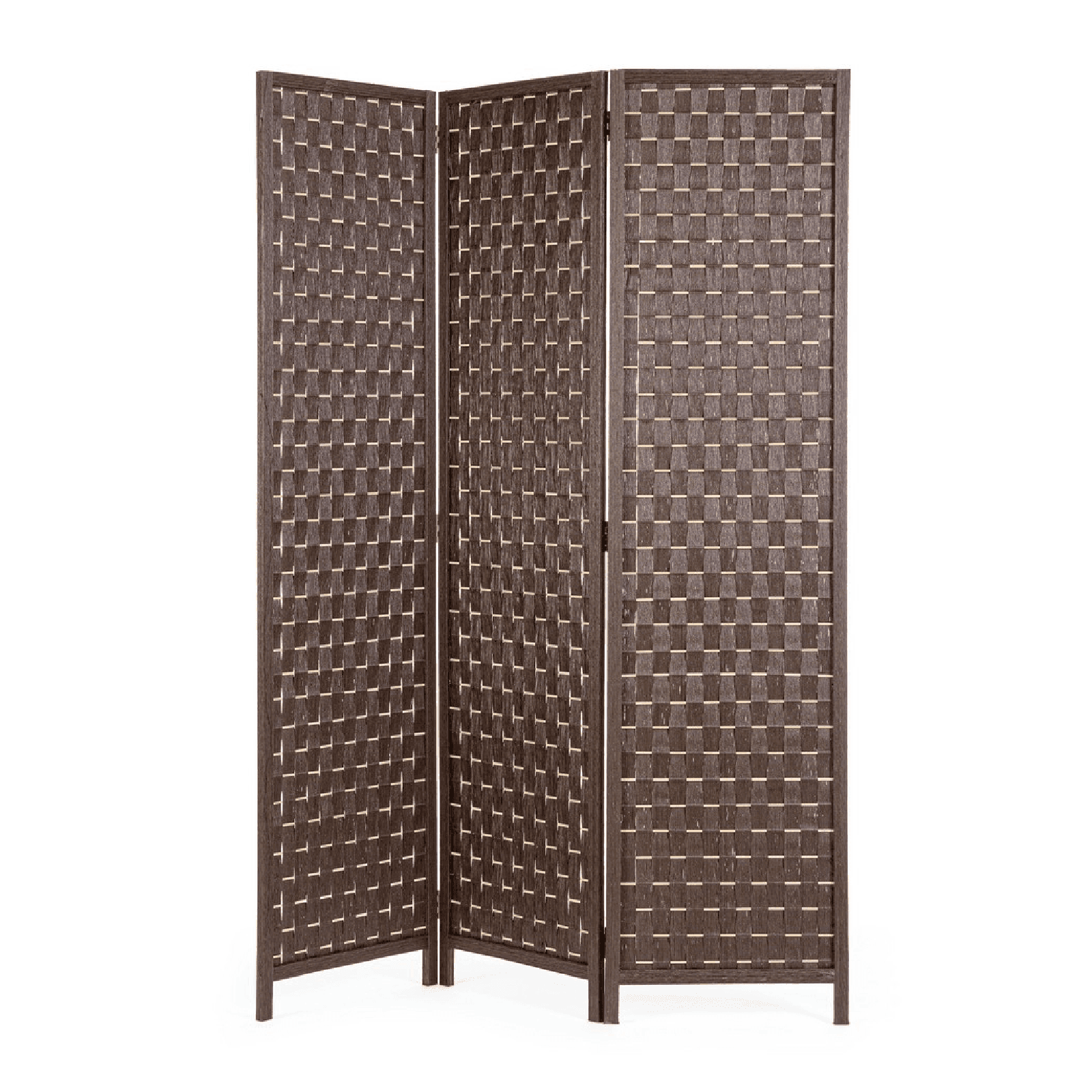 Paravento jorah marrone in bamboo, 135 x 180 cm - 5