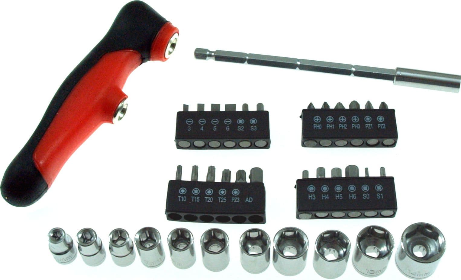 CACCIAVITE A "T" CON 2 SLOT 11 PRESE ADATTATORE E 24 BIT 37 PEZZI BEAST in Cacciaviti a testa piatta Eternal Brico - Ariano Irpino, commercioVirtuoso.it