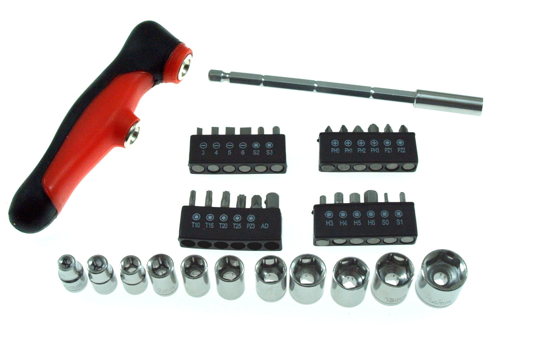 CACCIAVITE A "T" CON 2 SLOT 11 PRESE ADATTATORE E 24 BIT 37 PEZZI BEAST in Cacciaviti a testa piatta Eternal Brico - Ariano Irpino, commercioVirtuoso.it