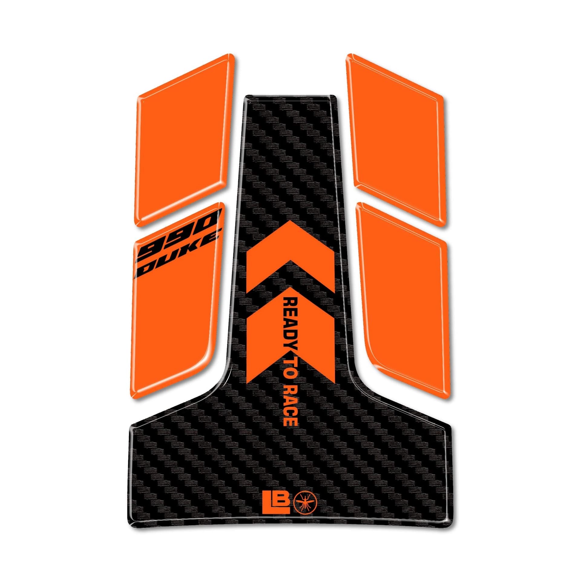Adesivo Paraserbatoio 3D Protezione moto compatibile con KTM 990 Duke 2024-2025 in Paraserbatoio LabelBike - Bibbiano, commercioVirtuoso.it