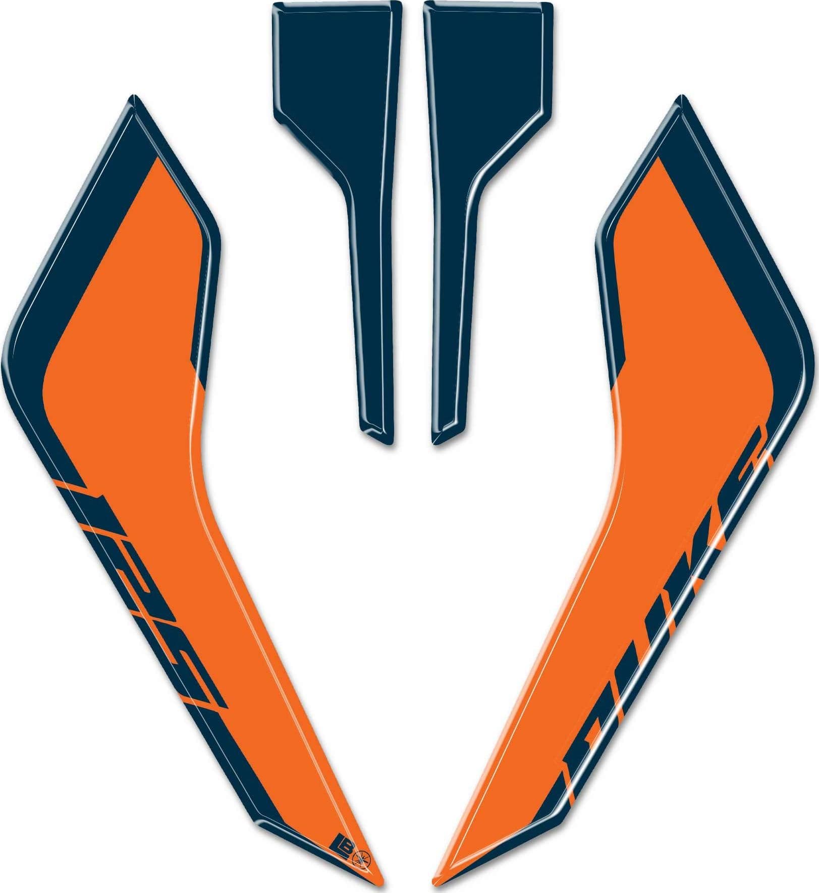 Adesivi 3D Protezioni Muso Frontale moto compatibili con KTM Duke 125 2024-2025 in Decalcomanie adesivi e magneti LabelBike - Bibbiano, commercioVirtuoso.it