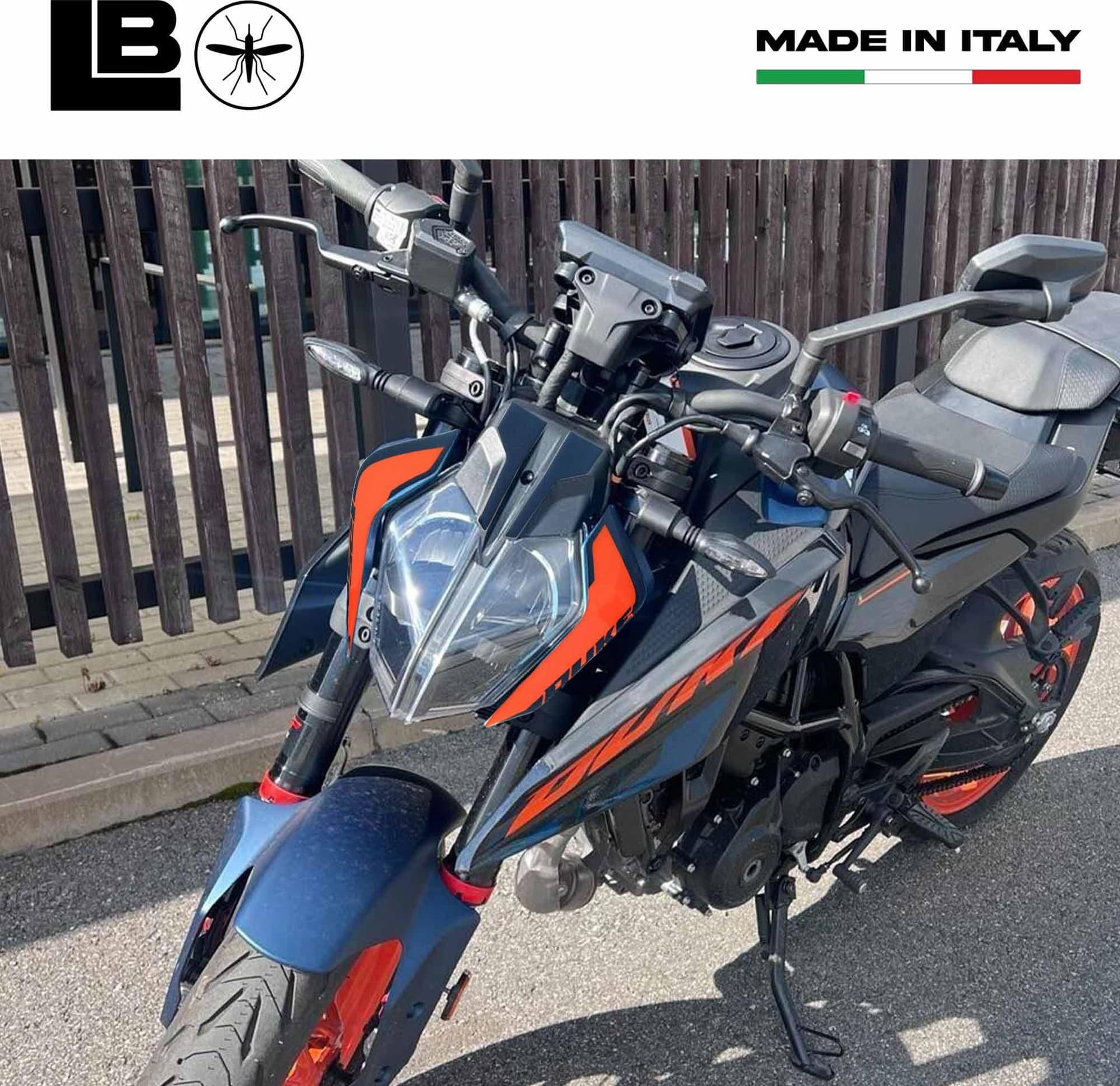 Adesivi 3D Protezioni Muso Frontale moto compatibili con KTM Duke 125 2024-2025 in Decalcomanie adesivi e magneti LabelBike - Bibbiano, commercioVirtuoso.it