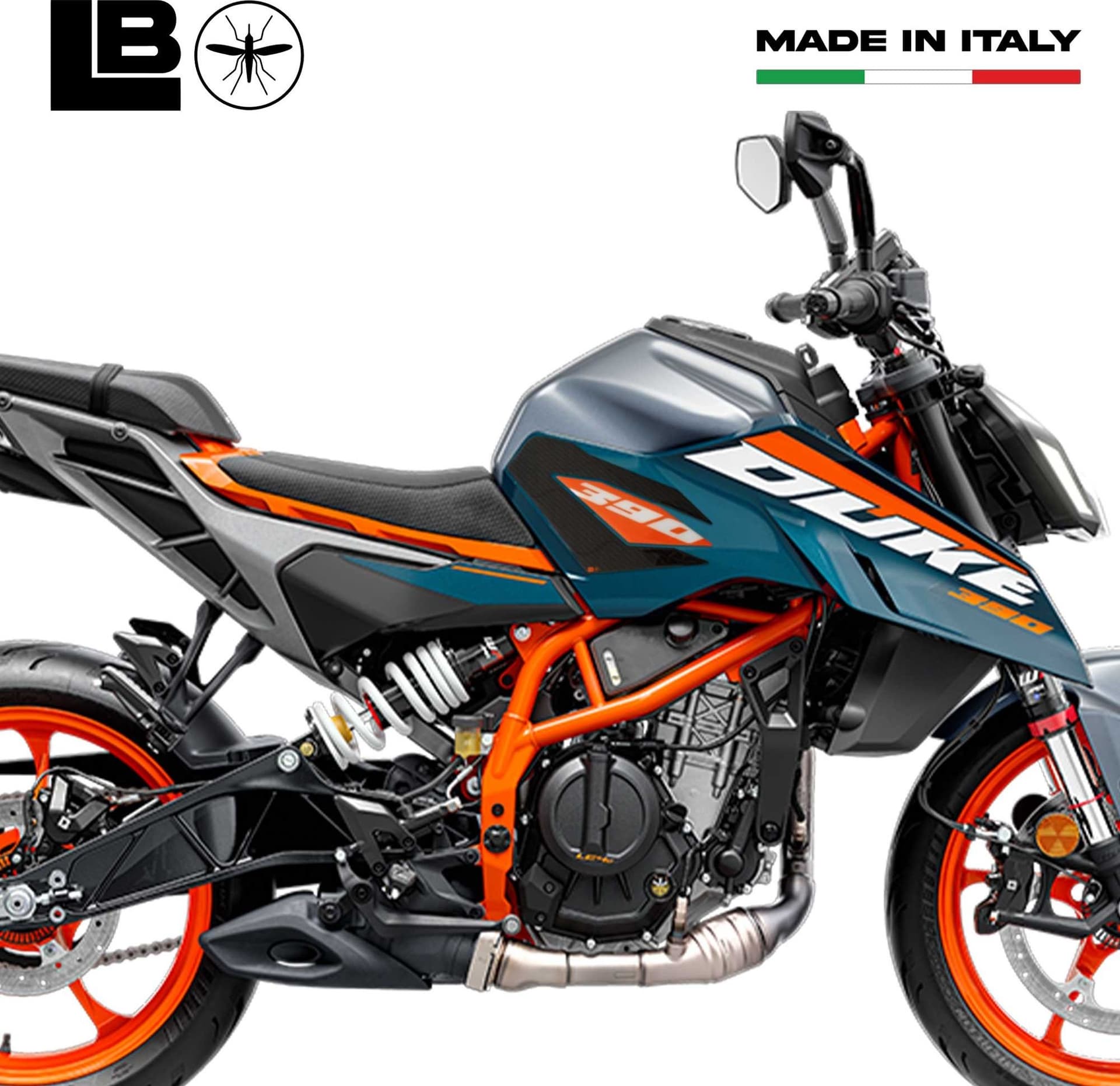Adesivi 3D Protezioni laterali serbatoio compatibili con KTM 390 Duke 2024-2025 in Decalcomanie adesivi e magneti LabelBike - Bibbiano, commercioVirtuoso.it