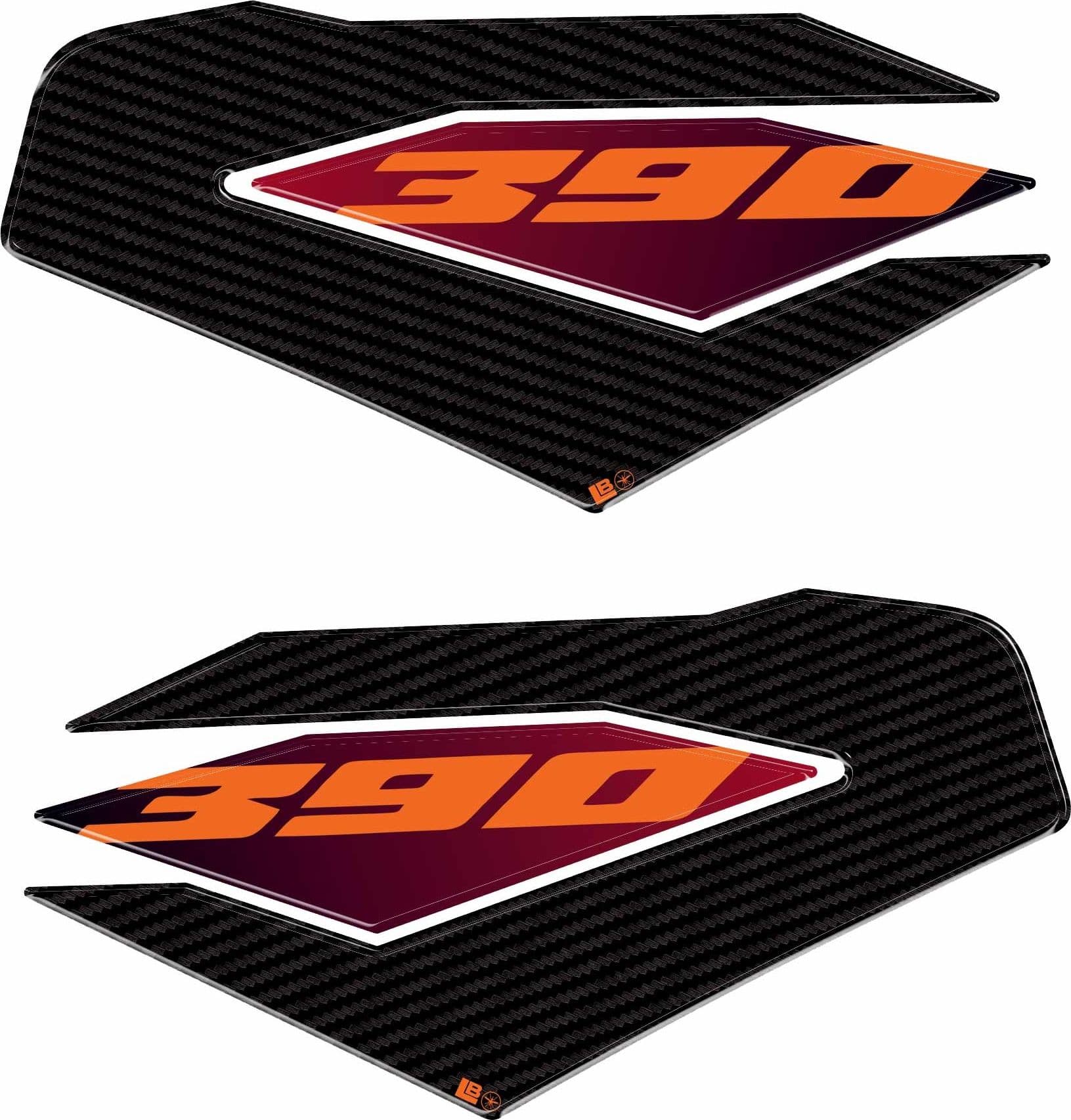 Adesivi 3D Protezioni laterali serbatoio compatibili con KTM 390 Duke 2024-2025 in Decalcomanie adesivi e magneti LabelBike - Bibbiano, commercioVirtuoso.it