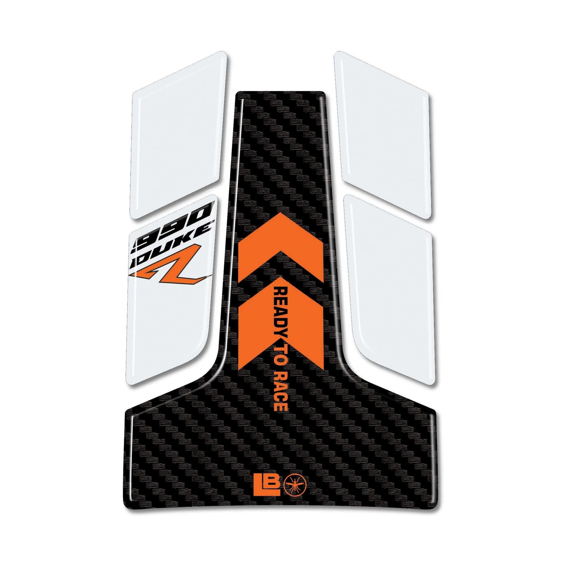 Paraserbatoio Adesivo 3D Protezione moto compatibile con KTM 990 Duke R 2025 in Paraserbatoio LabelBike - Bibbiano, commercioVirtuoso.it
