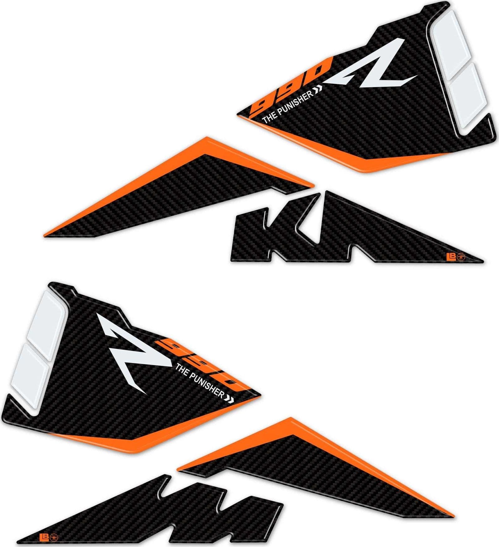 Protezioni laterali serbatoio Adesivi 3D compatibili con KTM 990 Duke R 2025 in Decalcomanie adesivi e magneti LabelBike - Bibbiano, commercioVirtuoso.it