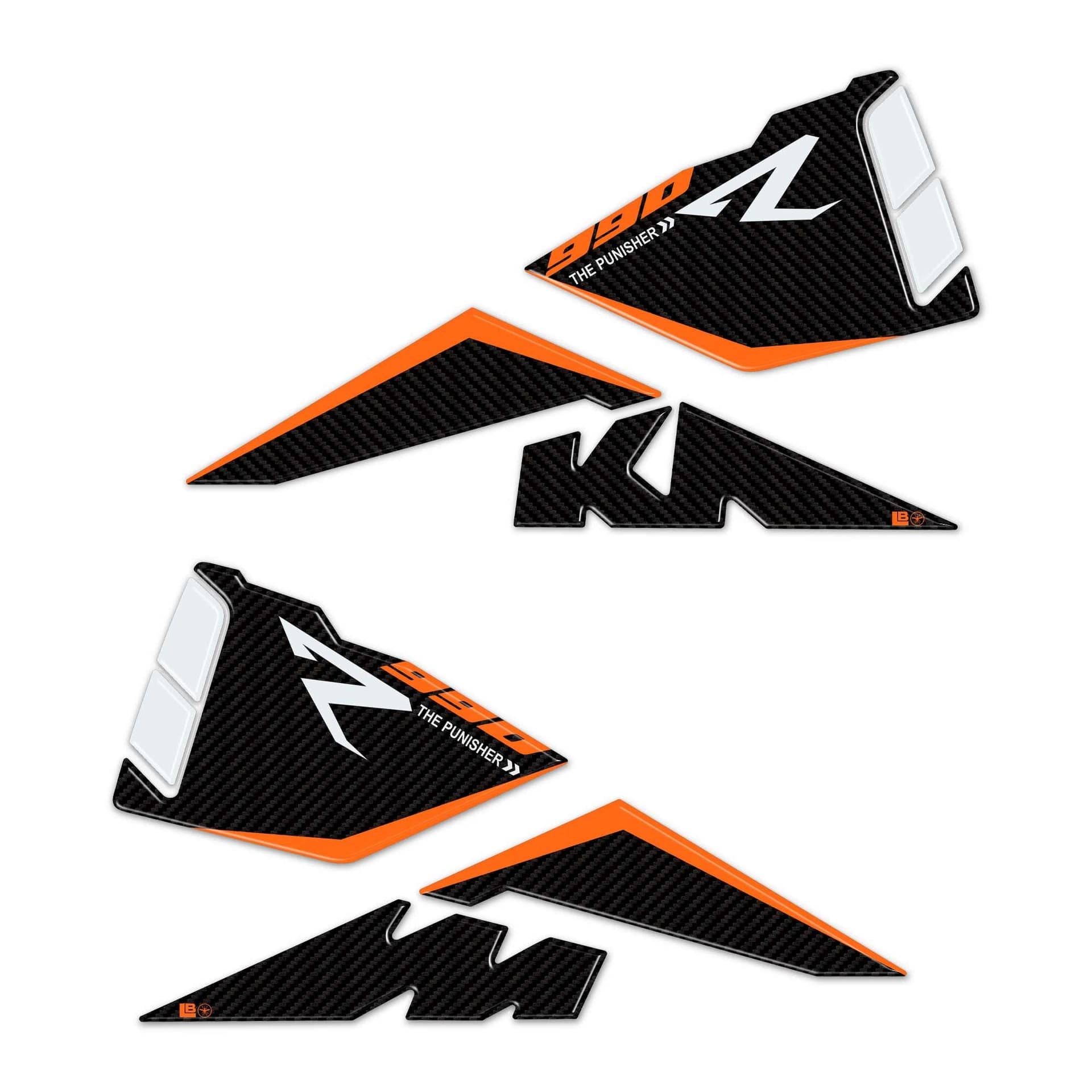 Protezioni laterali serbatoio Adesivi 3D compatibili con KTM 990 Duke R 2025 in Decalcomanie adesivi e magneti LabelBike - Bibbiano, commercioVirtuoso.it