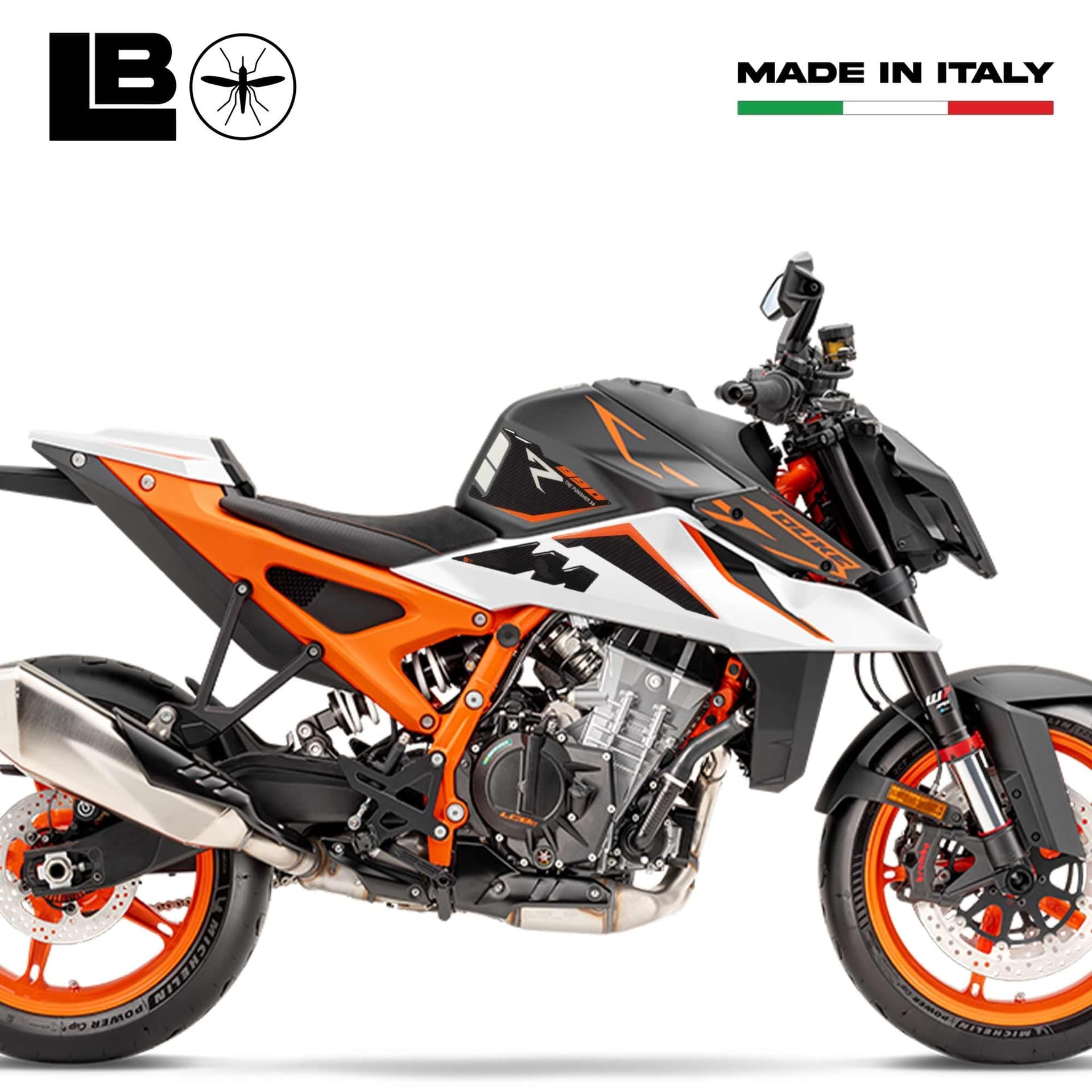 Protezioni laterali serbatoio Adesivi 3D compatibili con KTM 990 Duke R 2025 in Decalcomanie adesivi e magneti LabelBike - Bibbiano, commercioVirtuoso.it