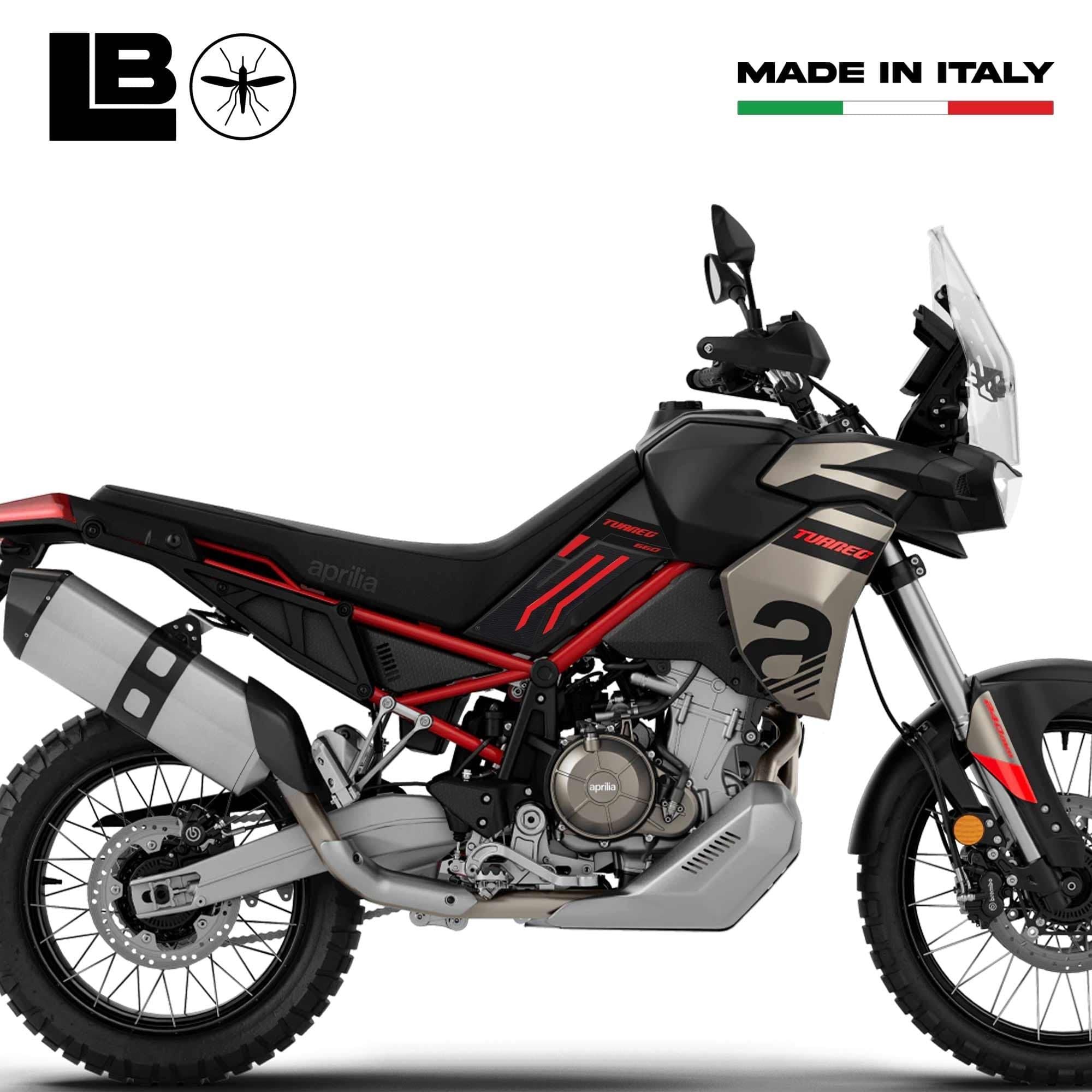 Protezioni laterali serbatoio Adesivi 3D compatibili con Aprilia Tuareg 660 2024 in Decalcomanie adesivi e magneti LabelBike - Bibbiano, commercioVirtuoso.it