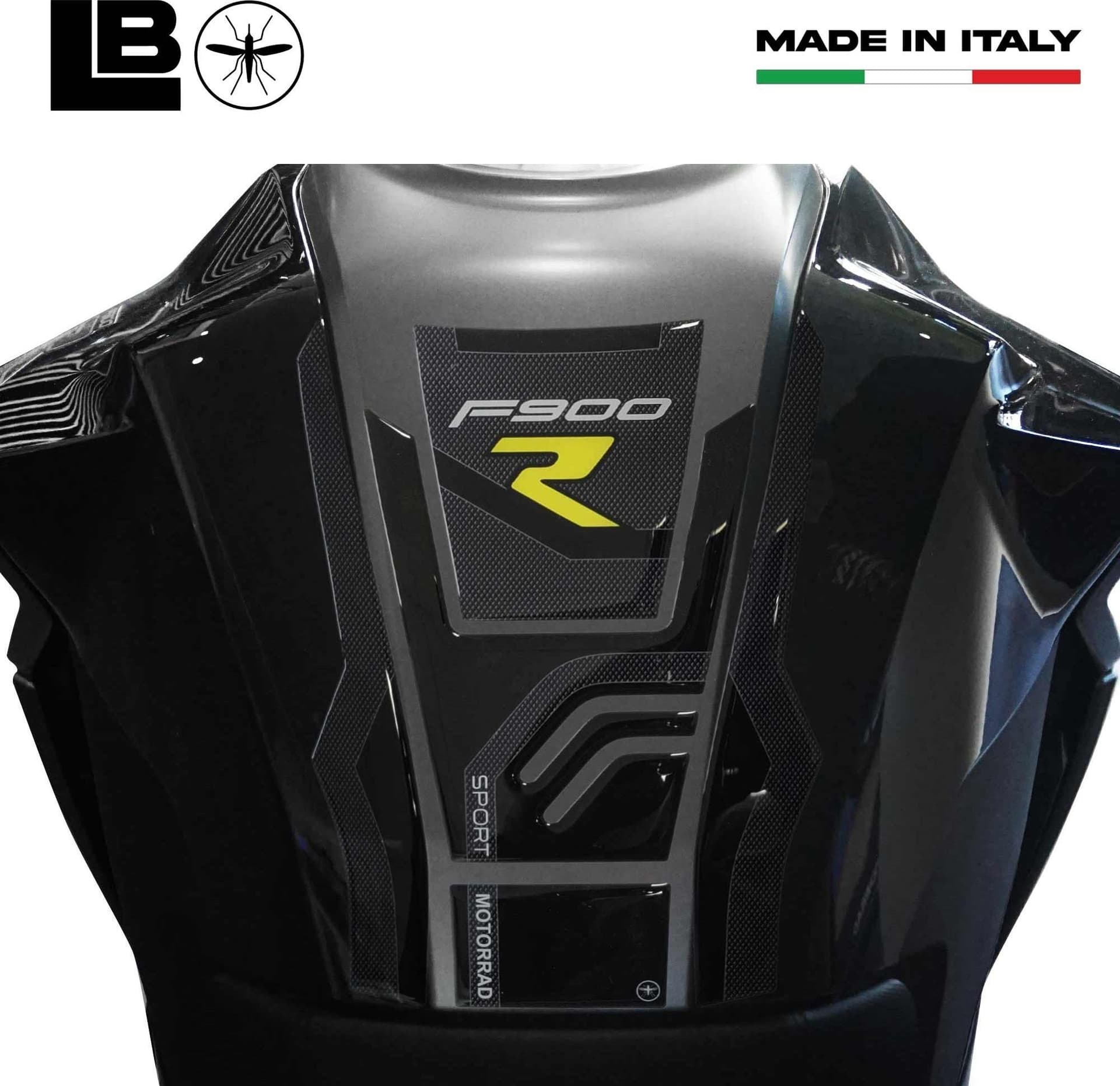 Kit di 3 Protezioni 3D adesivi serbatoio moto compatibili con BMW F900R Giallo in Decalcomanie adesivi e magneti LabelBike - Bibbiano, commercioVirtuoso.it