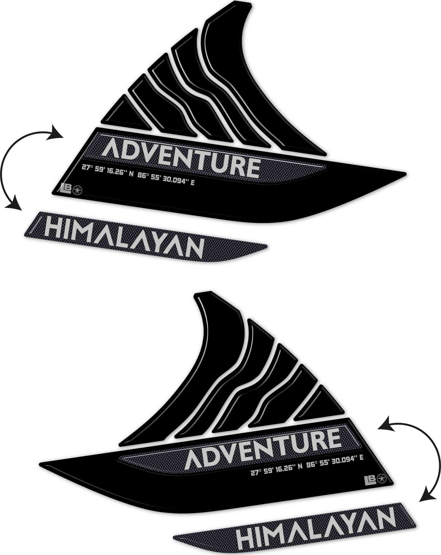Adesivi 3D Laterali Serbatoio moto compatibili con Royal Enfield Himalayan 450 in Decalcomanie adesivi e magneti LabelBike - Bibbiano, commercioVirtuoso.it