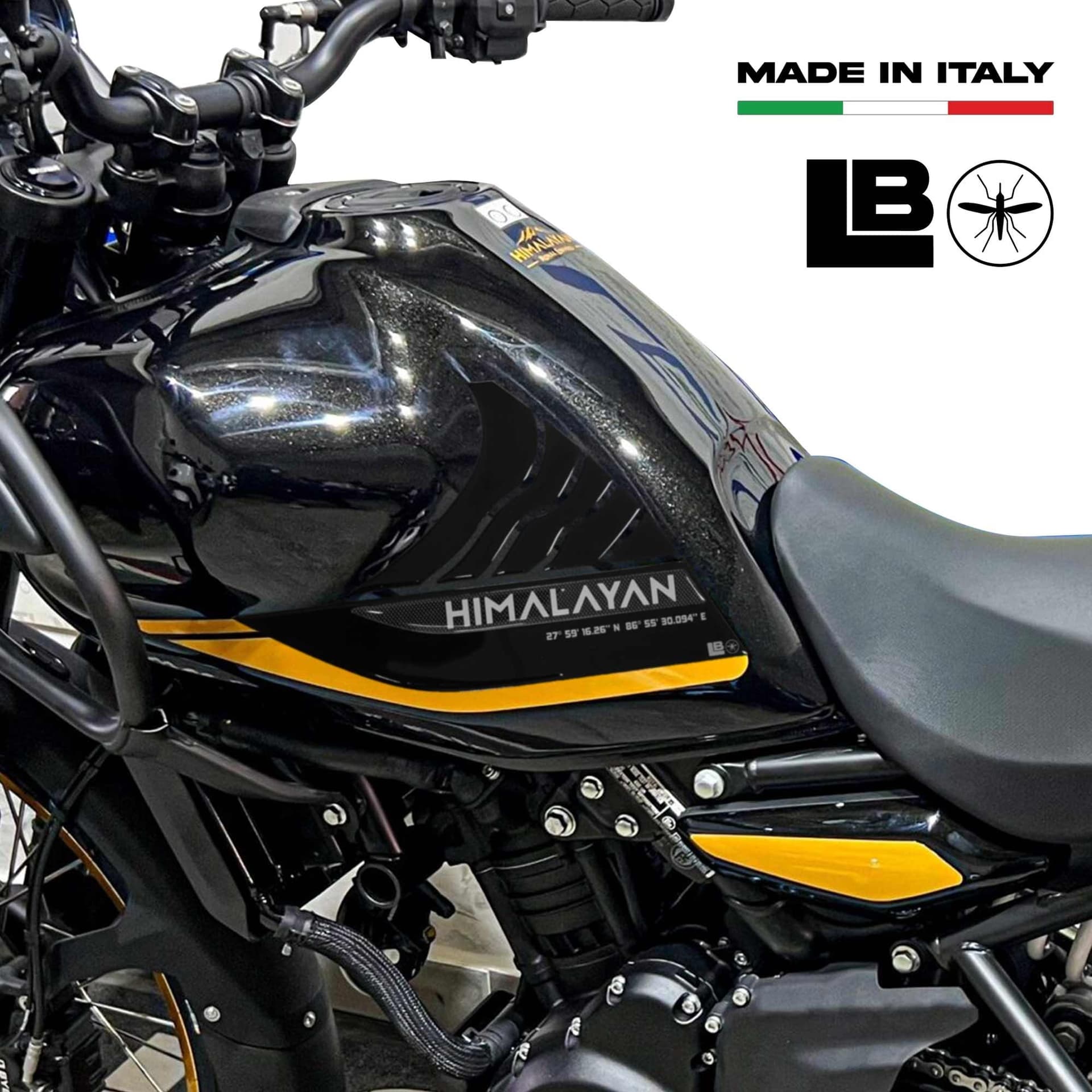 Adesivi 3D Laterali Serbatoio moto compatibili con Royal Enfield Himalayan 450 in Decalcomanie adesivi e magneti LabelBike - Bibbiano, commercioVirtuoso.it