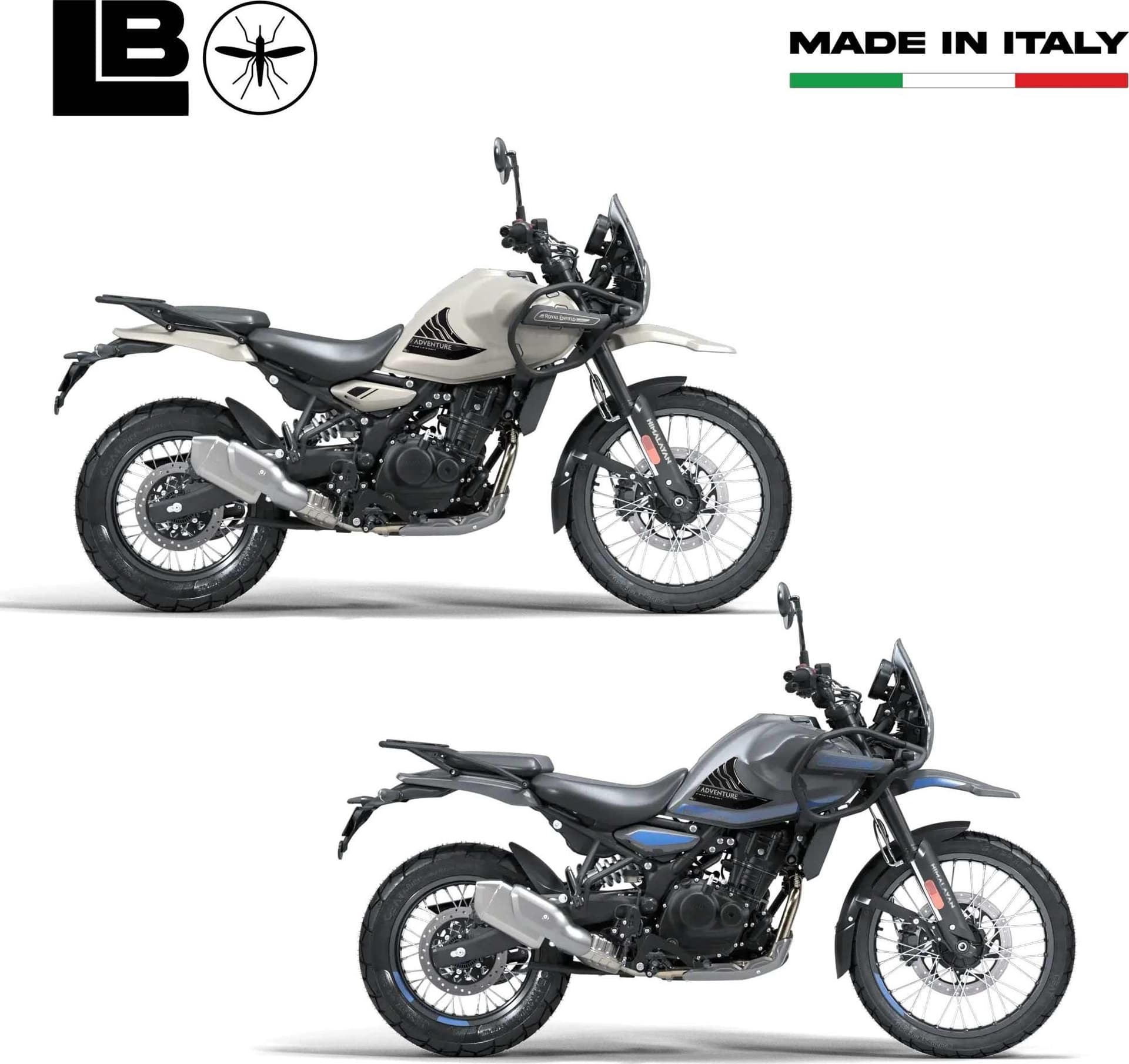 Adesivi 3D Laterali Serbatoio moto compatibili con Royal Enfield Himalayan 450 in Decalcomanie adesivi e magneti LabelBike - Bibbiano, commercioVirtuoso.it