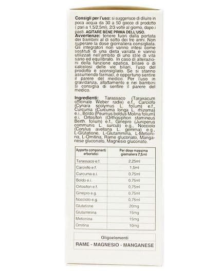 Tarassaco complex 100ml depurativo Carciofo, Boldo, Glutammina, amminoacidi, manganese funzionalità epatica e urinaria in Carciofo AlBio Sicily - Misilmeri, commercioVirtuoso.it