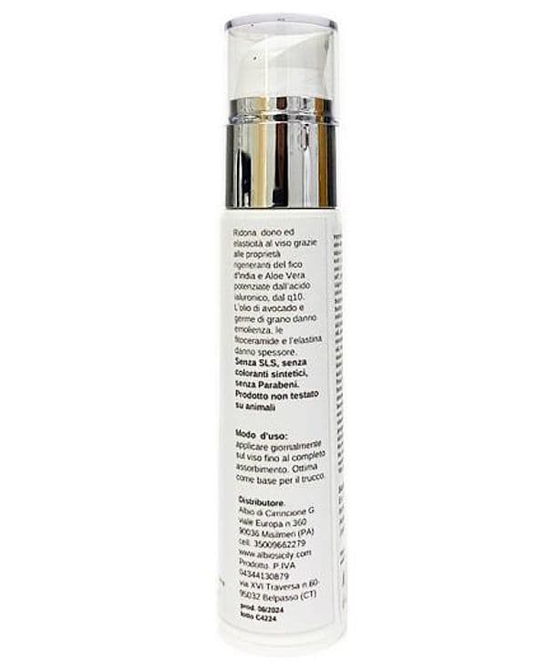 Crema Viso 50ml Antirughe Con Acido Ialuronico, Coenzima Q10, Aloe Vera, Uva 50ml Effetto Lifting in Creme AlBio Sicily - Misilmeri, commercioVirtuoso.it