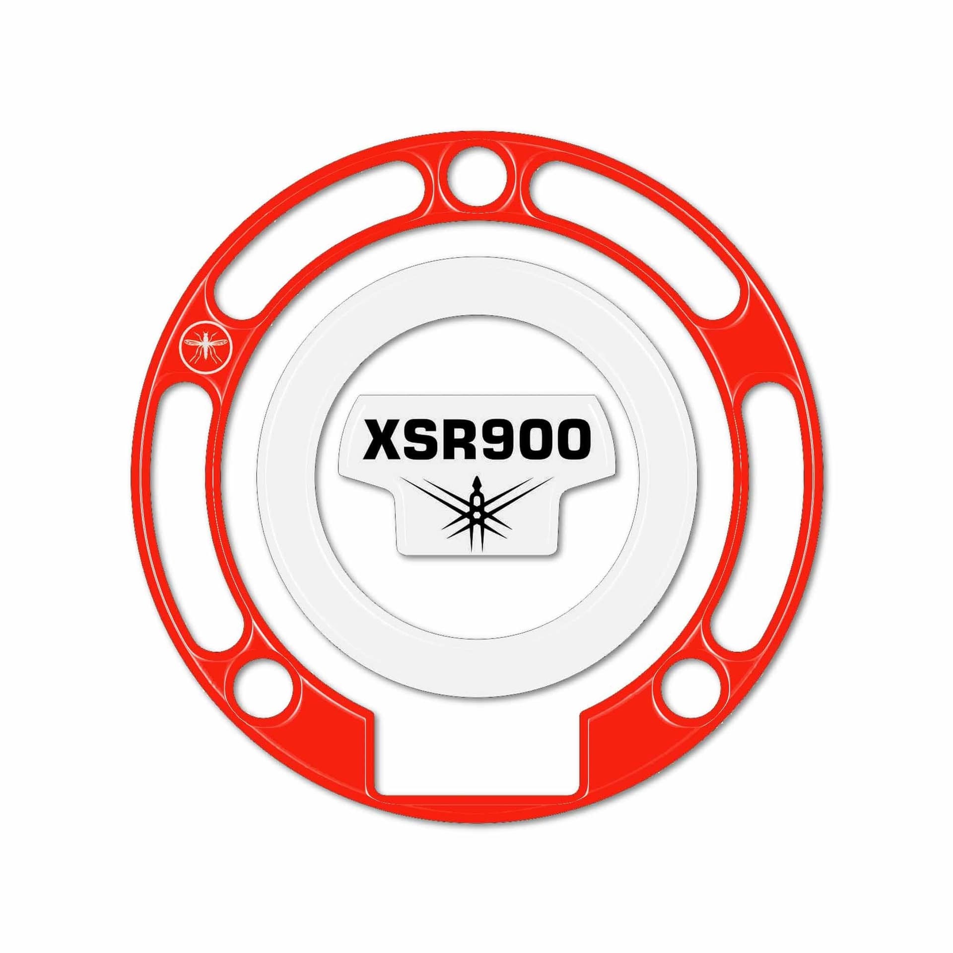 Adesivo 3D Protezione tappo serbatoio moto compatibile con Yamaha XSR900 rosso in Paraserbatoio LabelBike - Bibbiano, commercioVirtuoso.it