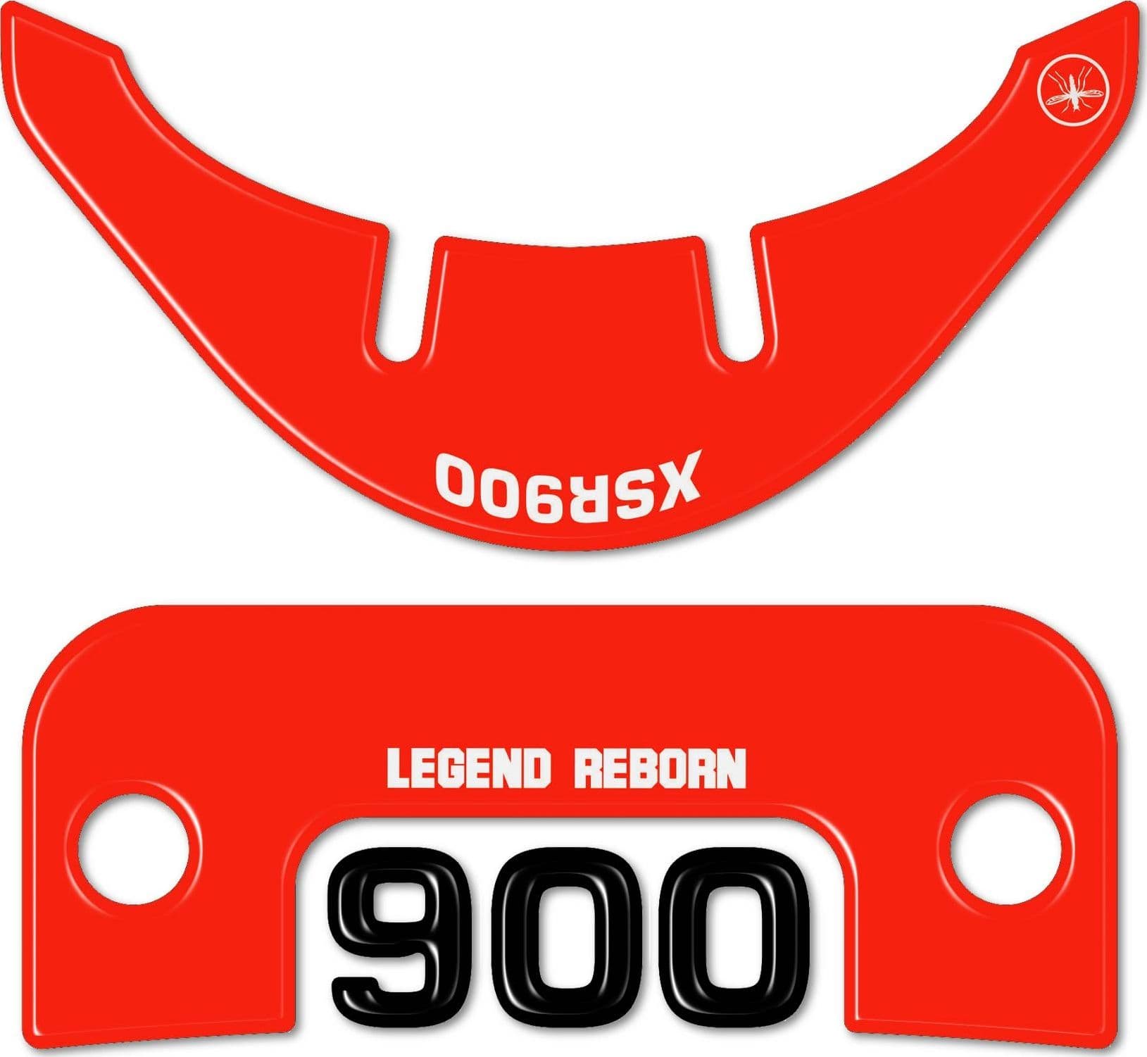 Adesivo 3D Protezione zona chiave compatibile con Yamaha XSR900 2022-2025 Rosso in Decalcomanie adesivi e magneti LabelBike - Bibbiano, commercioVirtuoso.it