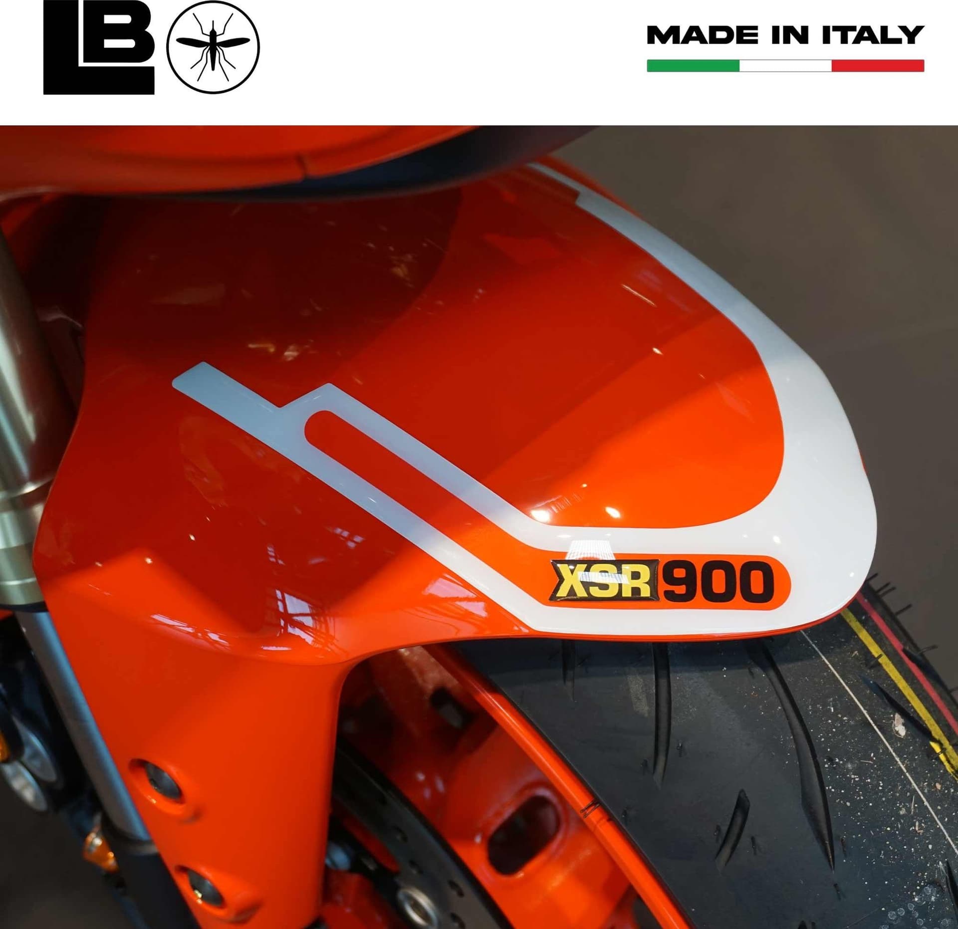 Adesivo 3D Protezione Parafango moto compatibile con Yamaha XSR900 Legend Red in Decalcomanie adesivi e magneti LabelBike - Bibbiano, commercioVirtuoso.it