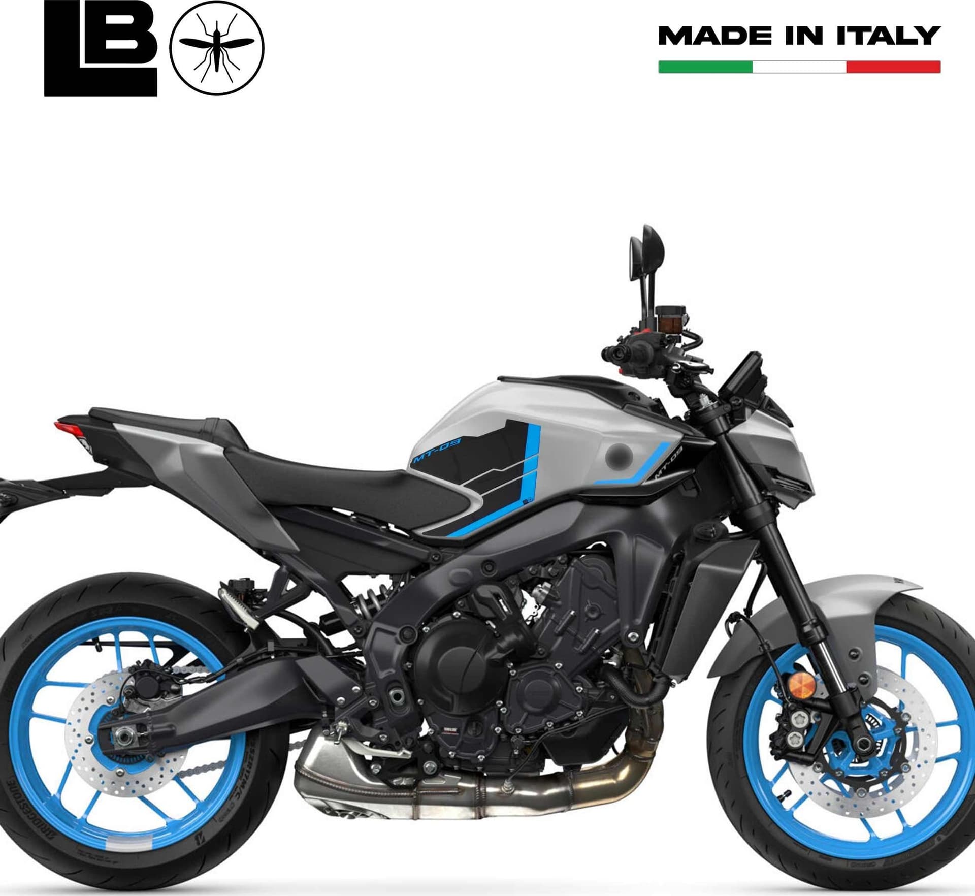 Adesivi 3D Protezioni Laterali moto compatibili con Yamaha MT-09 2024-2025 in Decalcomanie adesivi e magneti LabelBike - Bibbiano, commercioVirtuoso.it