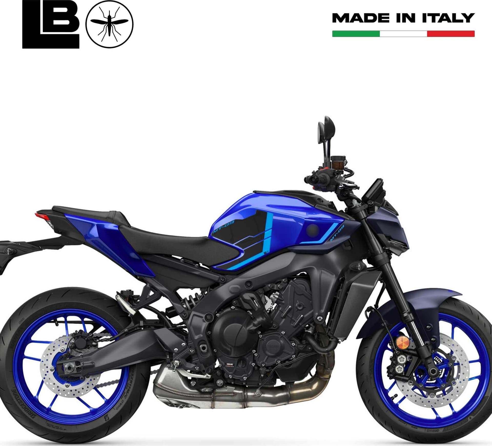Adesivi 3D Protezioni Laterali moto compatibili con Yamaha MT-09 2024-2025 in Decalcomanie adesivi e magneti LabelBike - Bibbiano, commercioVirtuoso.it
