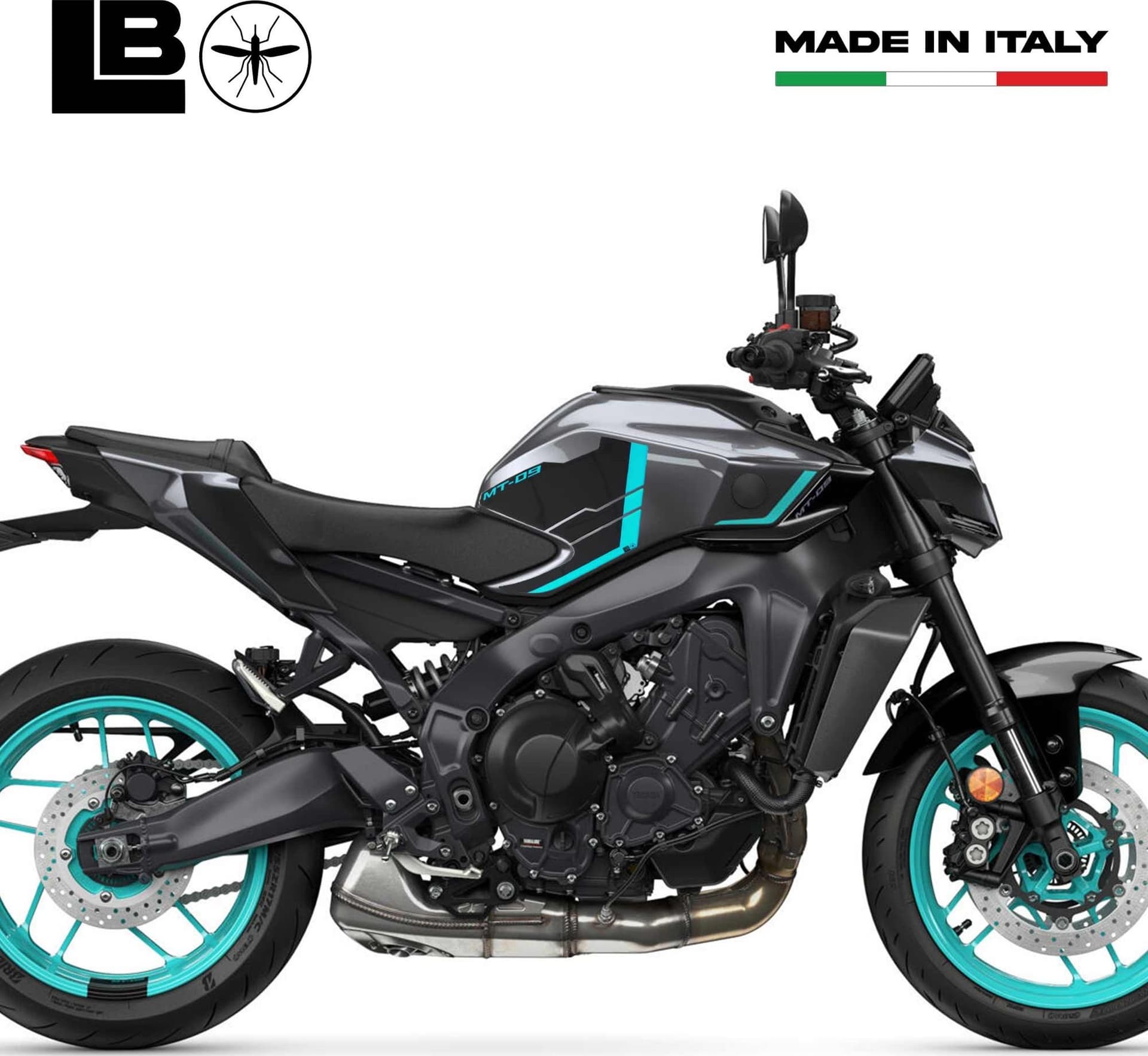 Adesivi 3D Protezioni Laterali moto compatibili con Yamaha MT-09 2024-2025 in Decalcomanie adesivi e magneti LabelBike - Bibbiano, commercioVirtuoso.it
