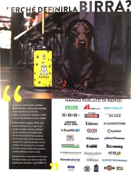Da Pian 1904 Pawse Birra per Cani 33cl in Biscotti bocconcini e snack 101 Market - Poggibonsi, commercioVirtuoso.it