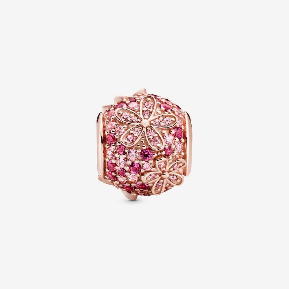 PANDORA Charm Margherita con pavé rosa in Bead Charm Alba Gioielli - Casoria, commercioVirtuoso.it