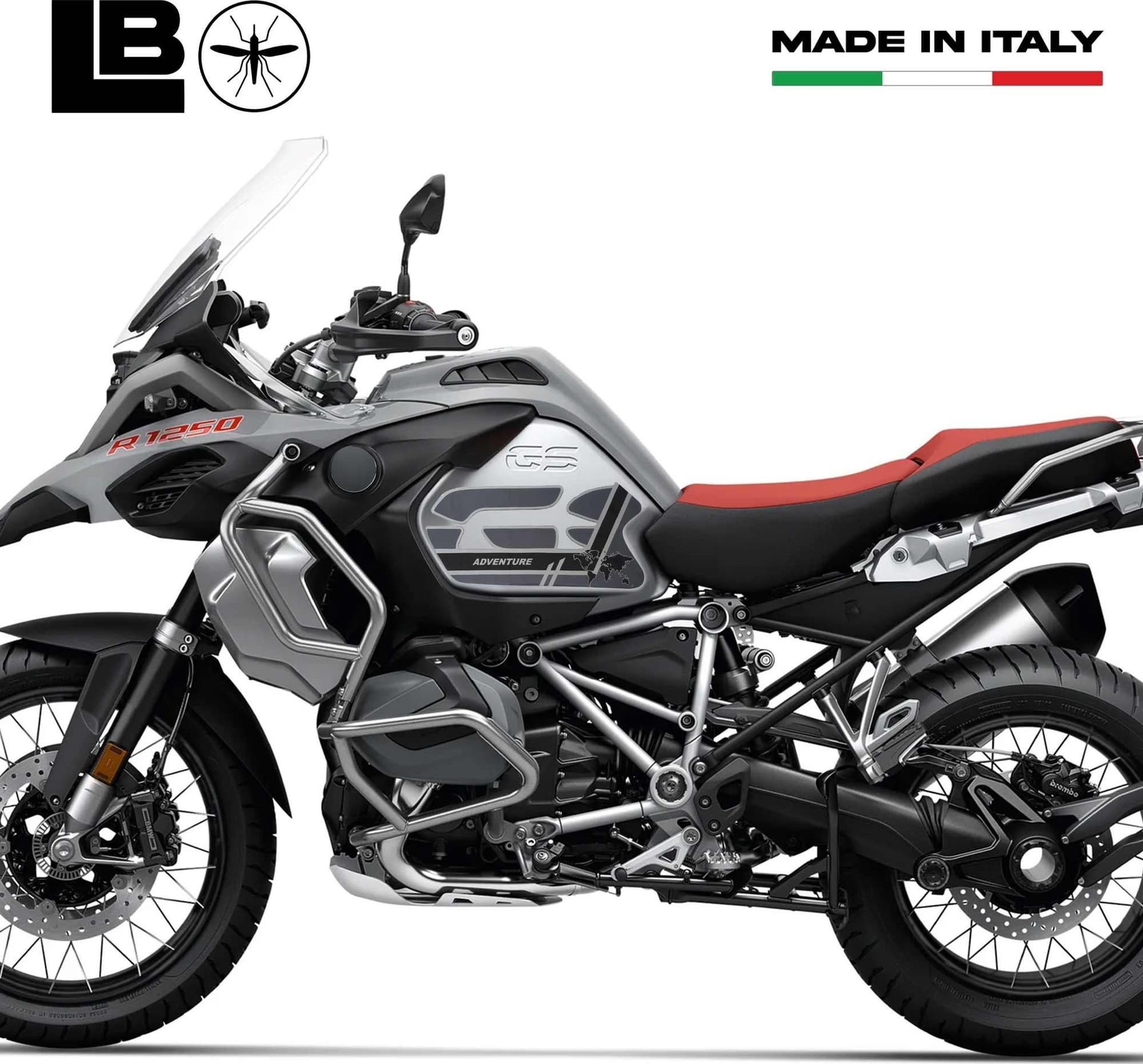 Adesivi 3D Protezioni Laterali serbatoio compatibili con BMW R1250GS Adventure in Decalcomanie adesivi e magneti LabelBike - Bibbiano, commercioVirtuoso.it