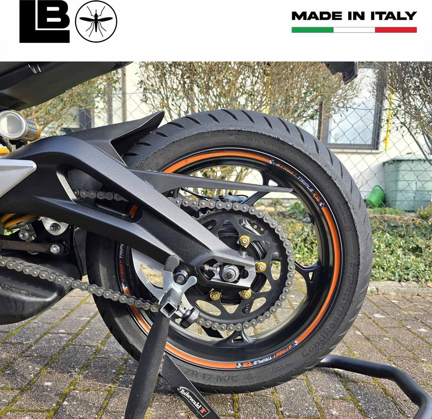 Adesivi Strisce Ruote Cerchi 17 compatibili con Triumph Street Triple 765 RS in Decalcomanie adesivi e magneti LabelBike - Bibbiano, commercioVirtuoso.it